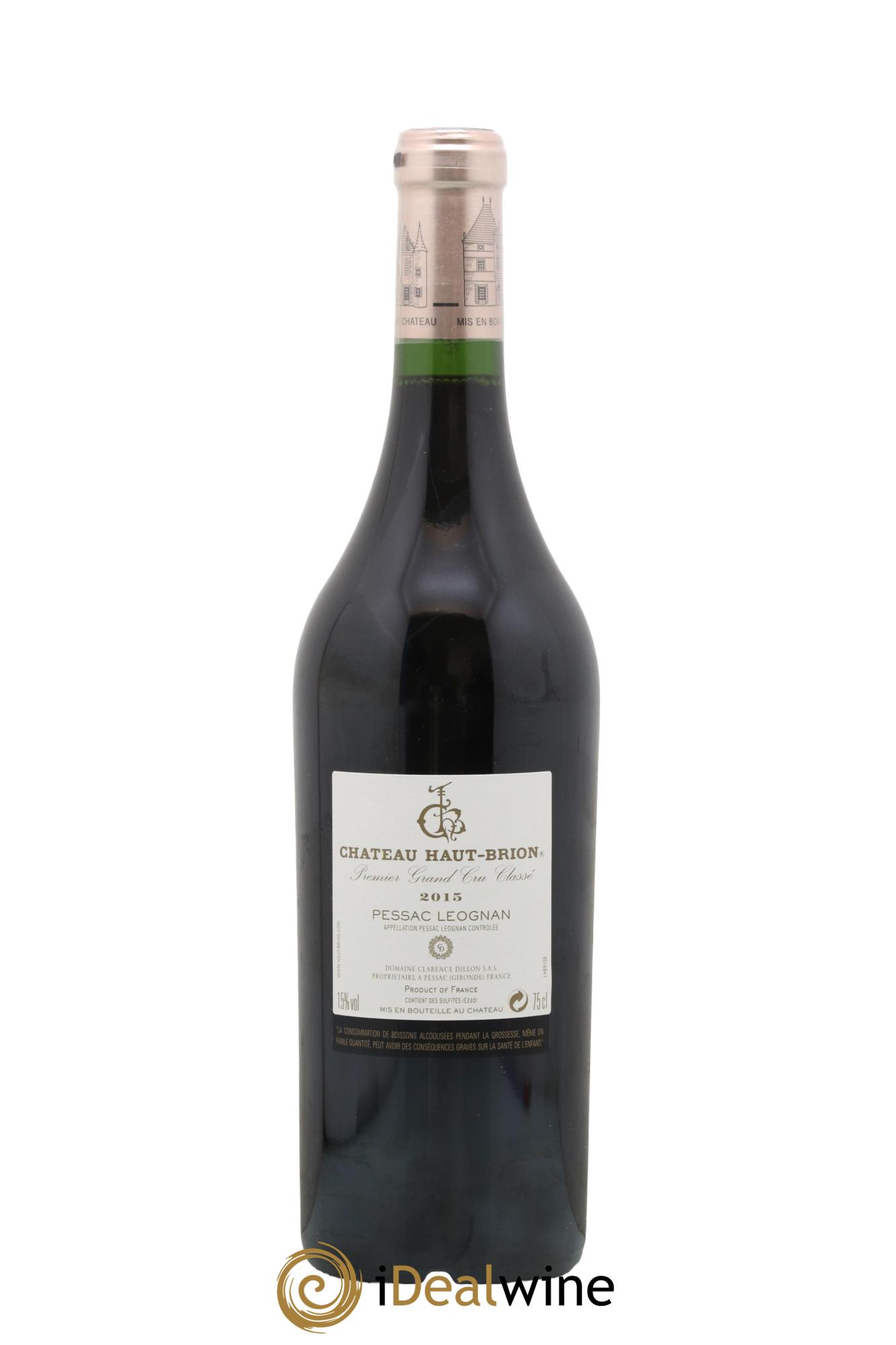 Château Haut Brion 1er Grand Cru Classé 2015 - Lot de 1 bouteille - 1