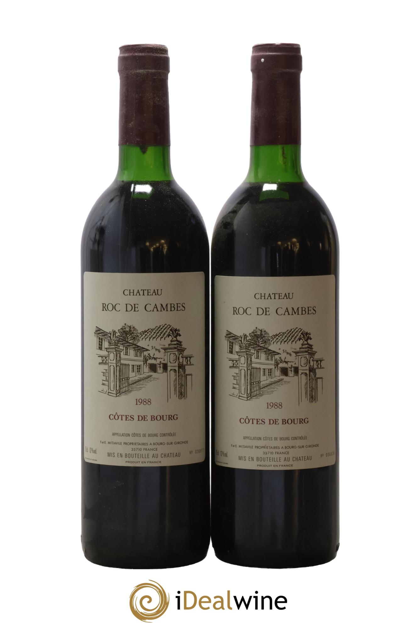 Roc de Cambes 1988 - Lot de 2 bouteilles - 0