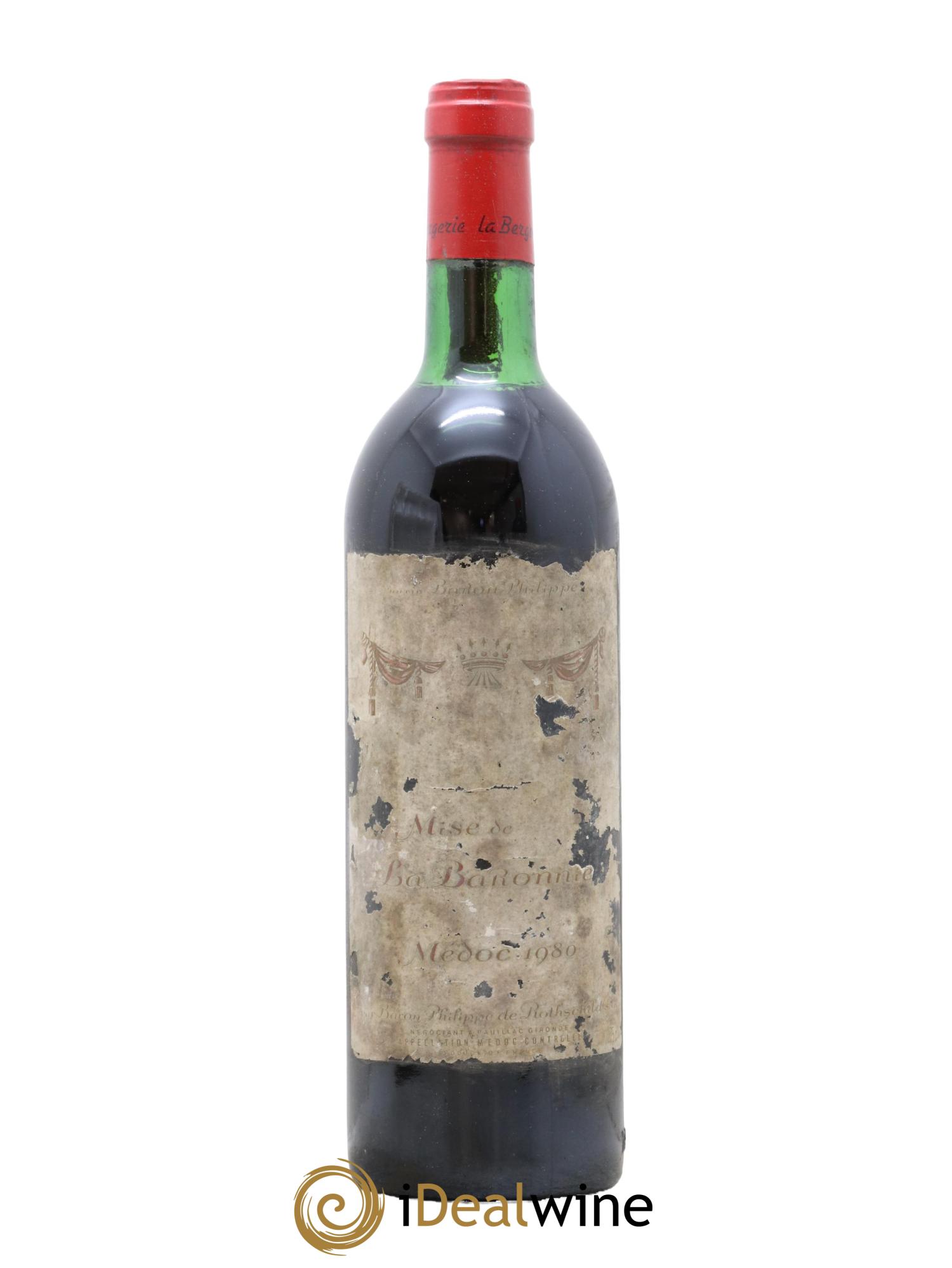 Médoc Mise De La Baronnie Baron Philippe De Rothschild 1980 - Lot de 1 bouteille - 0