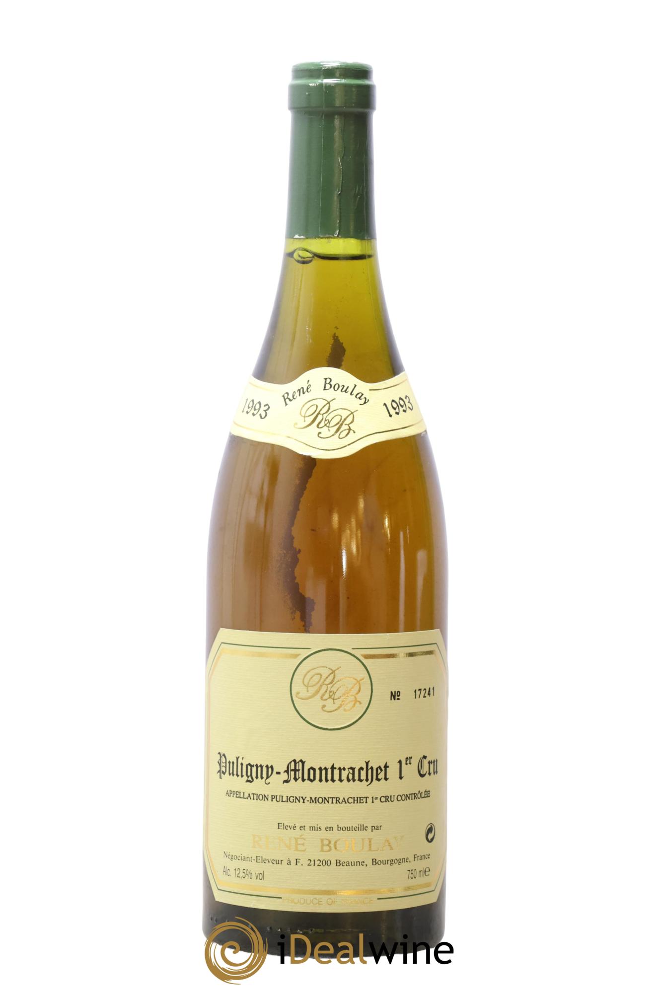 Puligny-Montrachet 1er Cru René Boulay 1993 - Lot de 1 bouteille - 0