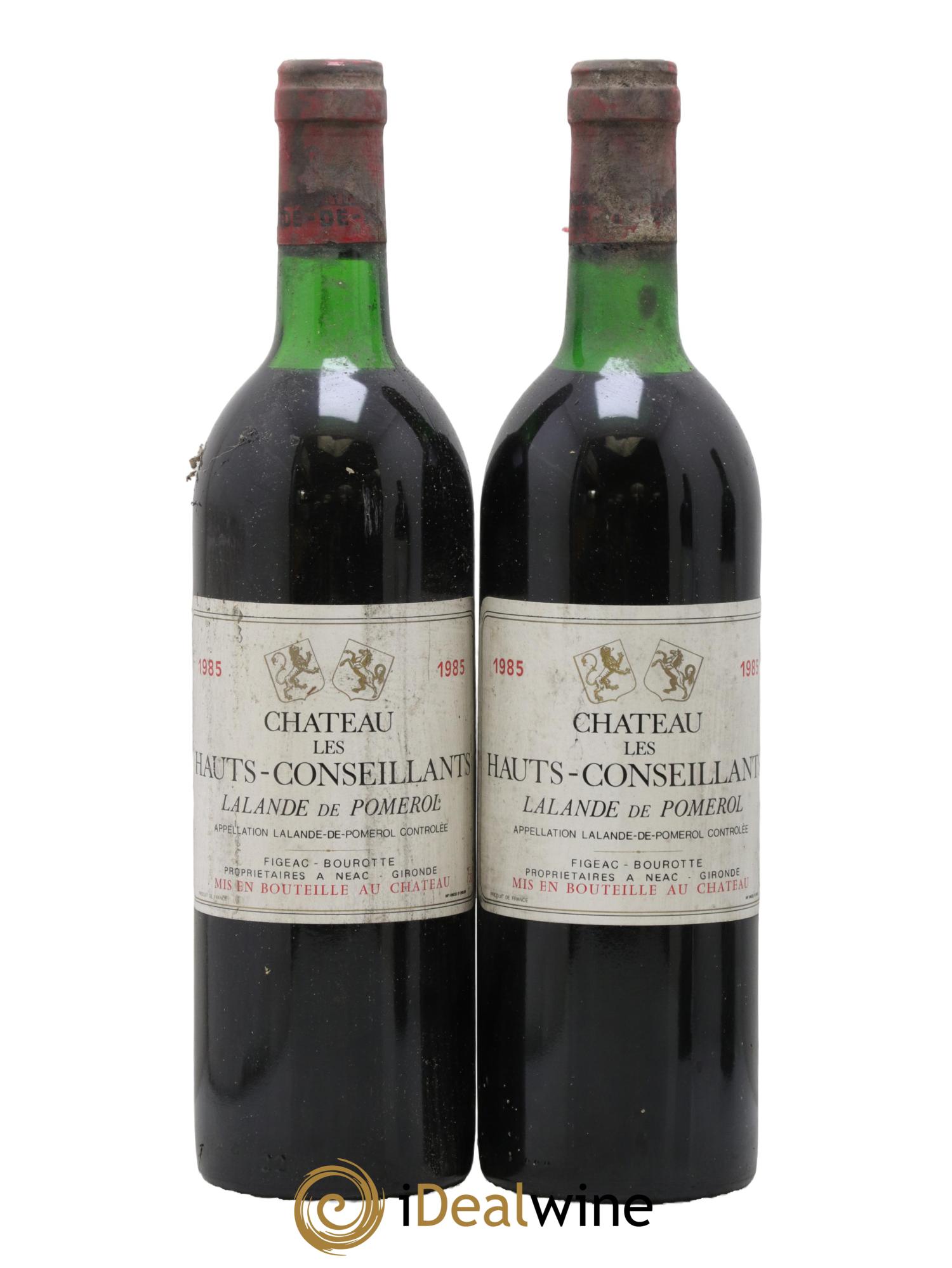 Lalande-de-Pomerol Château Les Hauts Conseillants 1985 - Posten von 2 Flaschen - 0