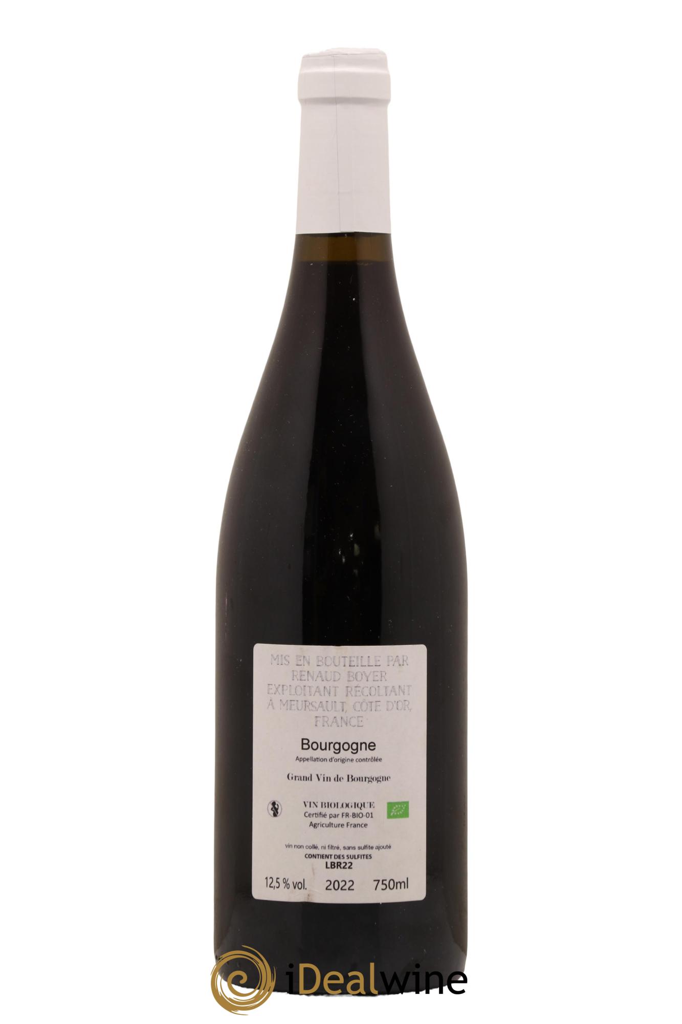 Bourgogne Les Riaux Renaud Boyer 2022 - Lot de 1 bouteille - 1
