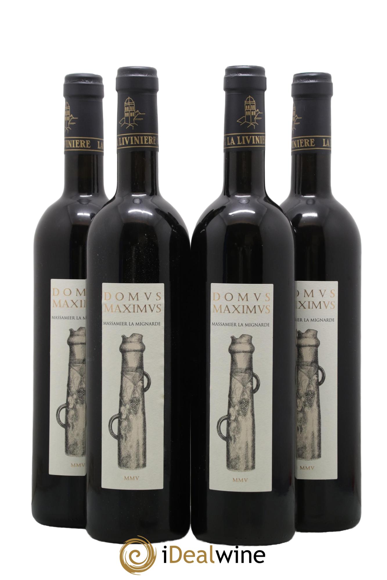 Minervois La Livinière Domus Maximus Domaine Massamier La Mignarde 2005 - Lotto di 4 bottiglie - 0