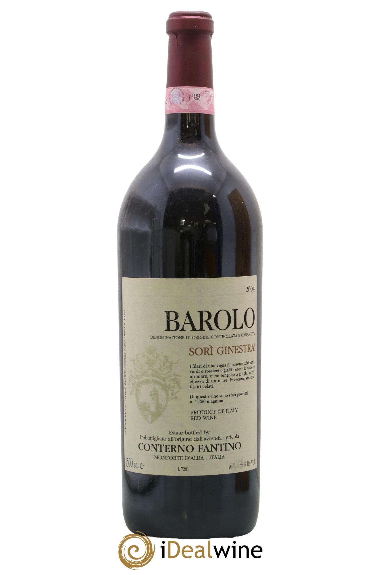 Barolo DOCG Sori Ginestra Conterno Fantino 2004 - Posten von 1 Magnum - 1