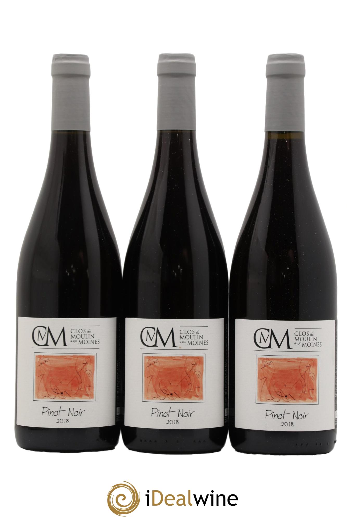 Vin de France Pinot Noir Clos du Moulin aux Moines 2018 - Lot de 3 bouteilles - 0