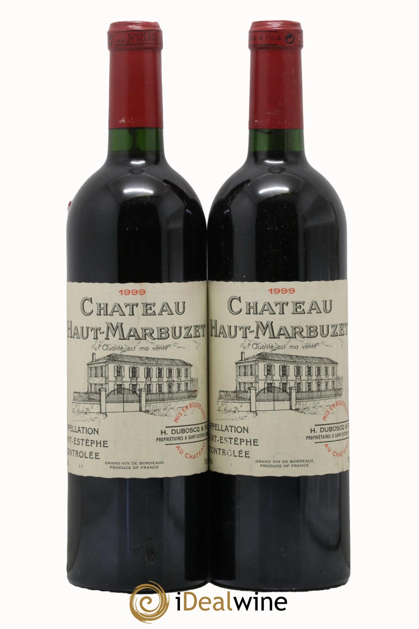 Château Haut Marbuzet 1999 - Lot de 2 bouteilles - 0
