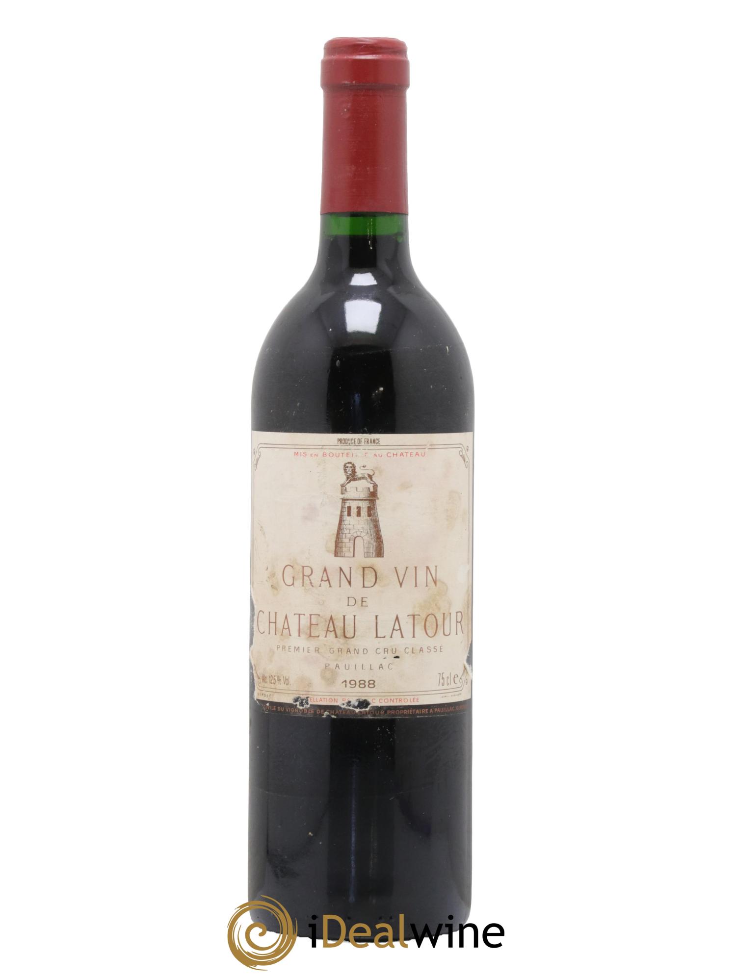 Château Latour 1er Grand Cru Classé 1988 - Lot de 1 bouteille - 0
