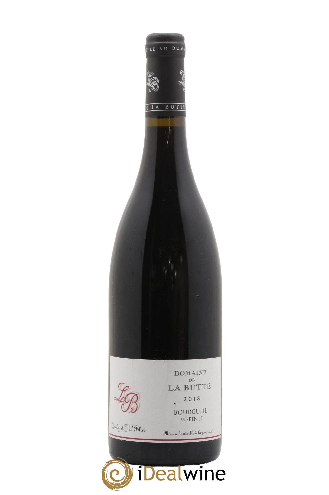 Bourgueil Mi-Pente Domaine de La Butte - Jacky Blot 2018 - Lotto di 1 bottiglia - 0