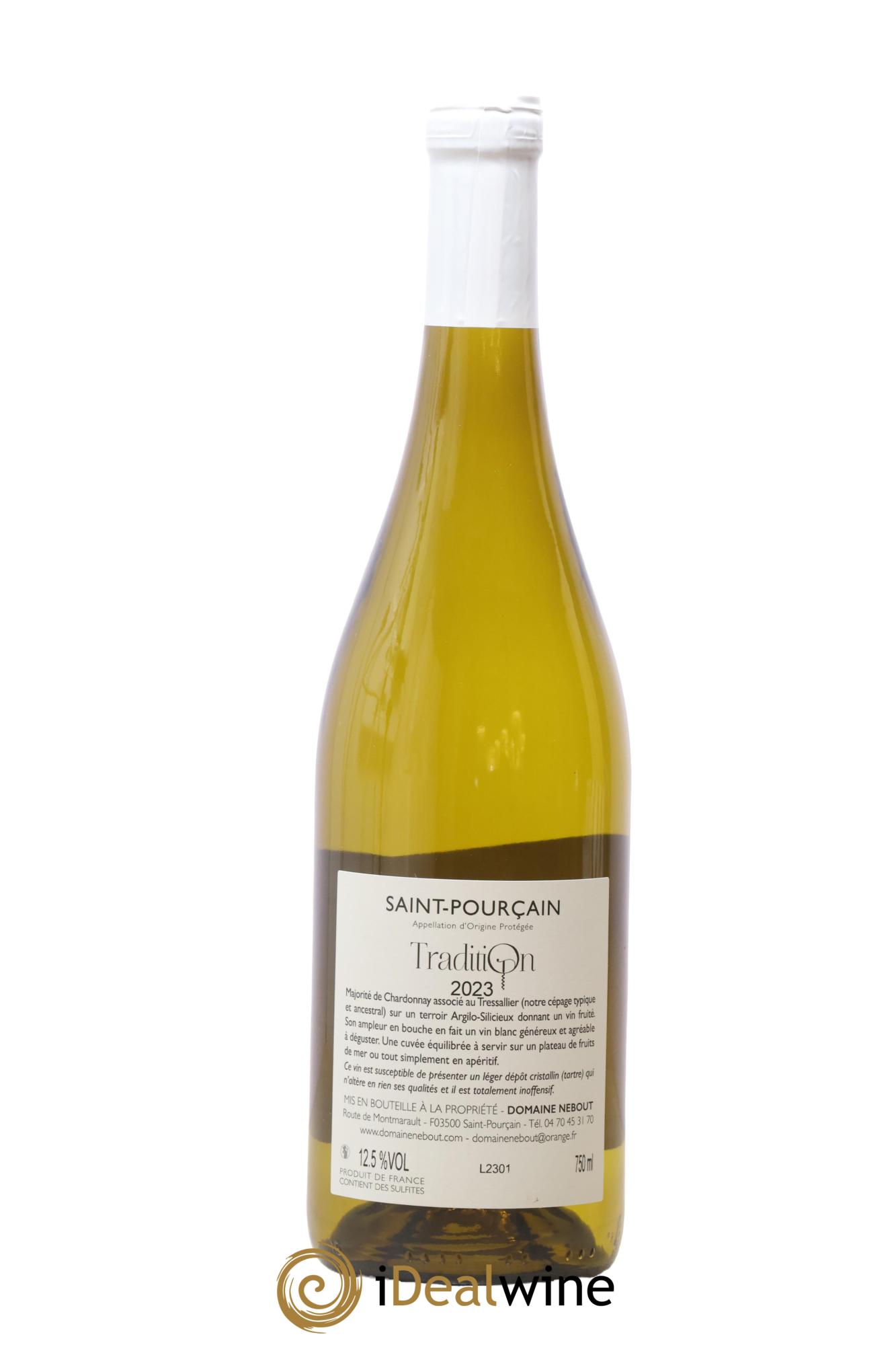 Saint-Pourçain Tradition Domaine Nebout 2023 - Lot de 1 bouteille - 1