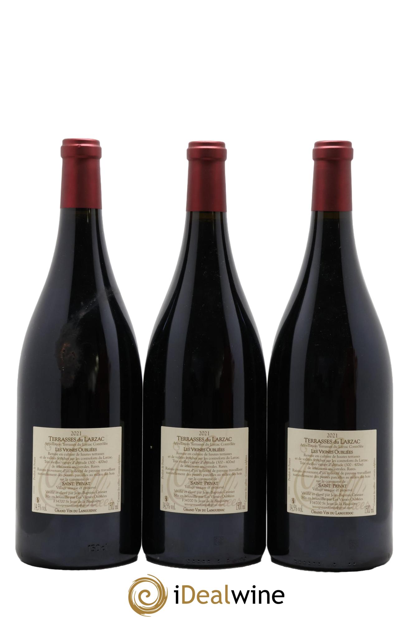 Terrasses du Larzac Les Vignes Oubliées Jean-Baptiste Granier 2021 - Posten von 3 Magnum - 1