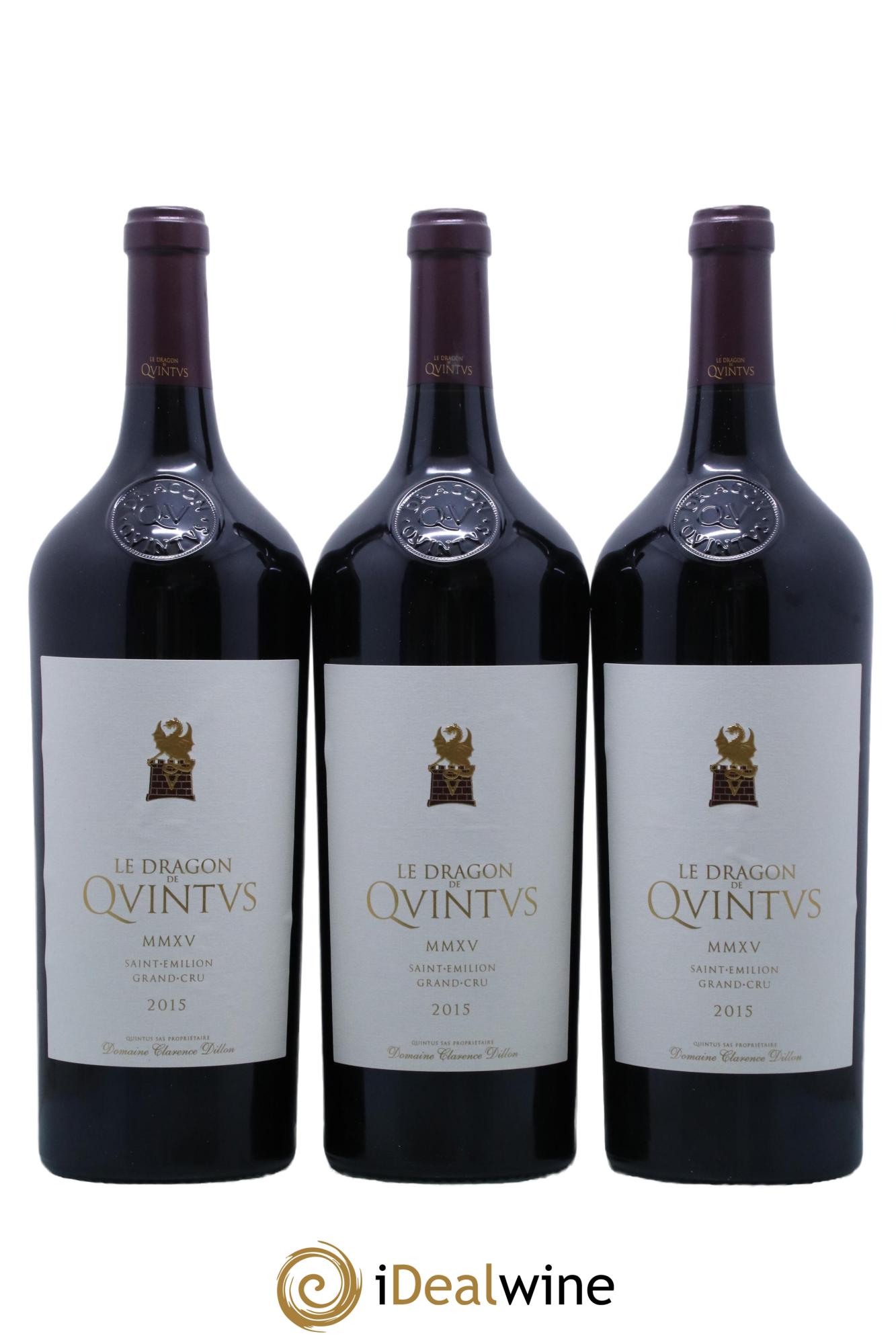Dragon de Quintus Grand Cru 2015 - Posten von 3 Magnum - 0