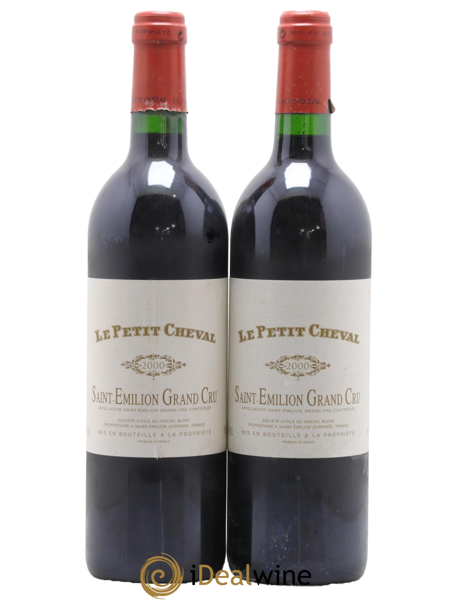 Le Petit Cheval Second Vin 2000 - Lot de 2 bouteilles - 0