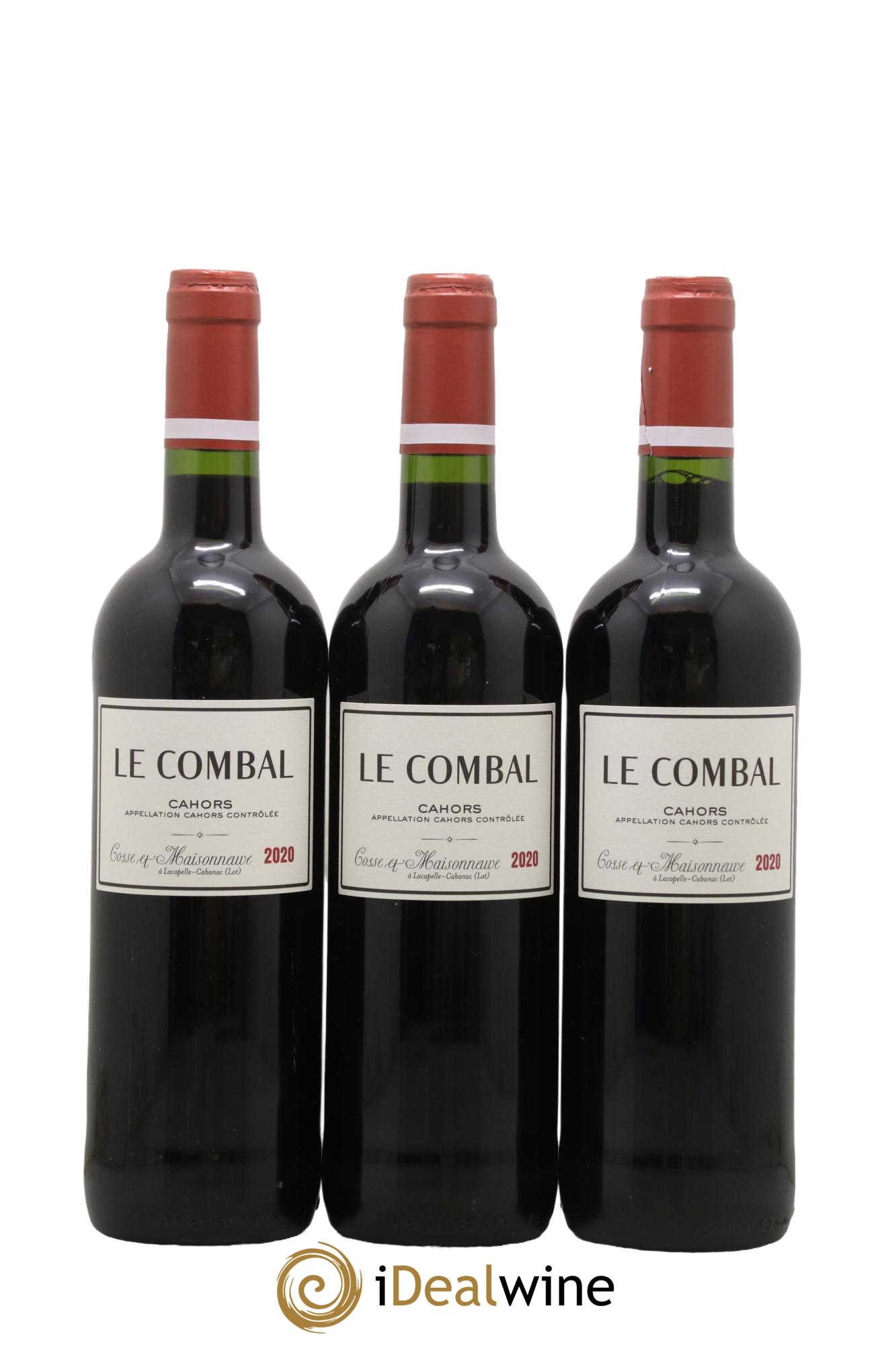 Cahors Le Combal Cosse-Maisonneuve (Domaine) 2020 - Lot de 3 bouteilles - 0