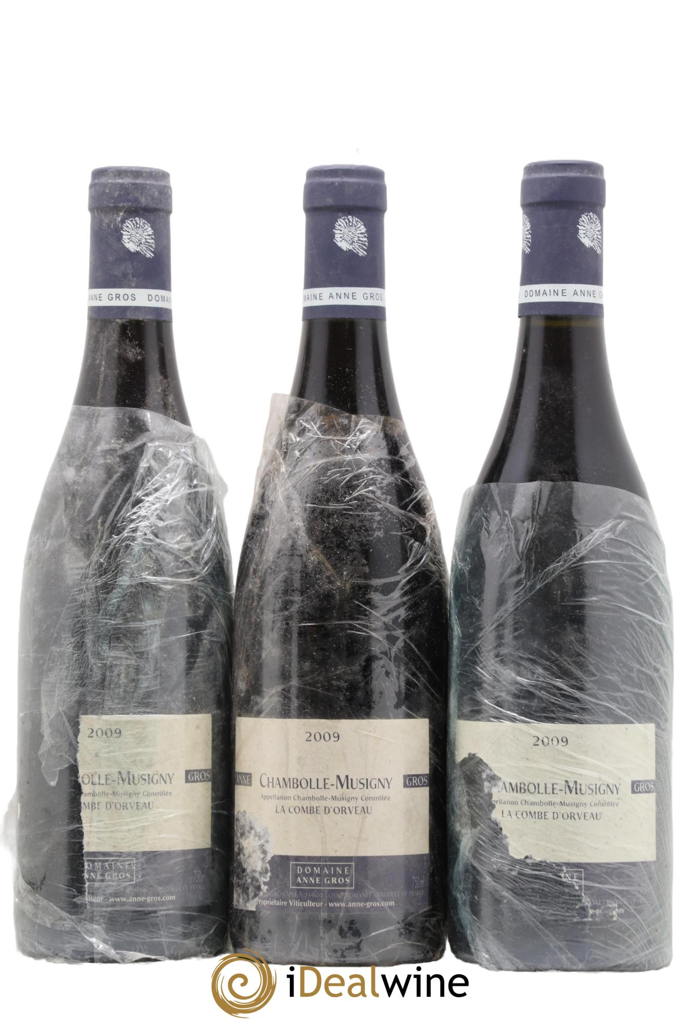 Chambolle-Musigny La Combe d'Orveau Anne Gros 2009 - Lot de 3 bouteilles - 0
