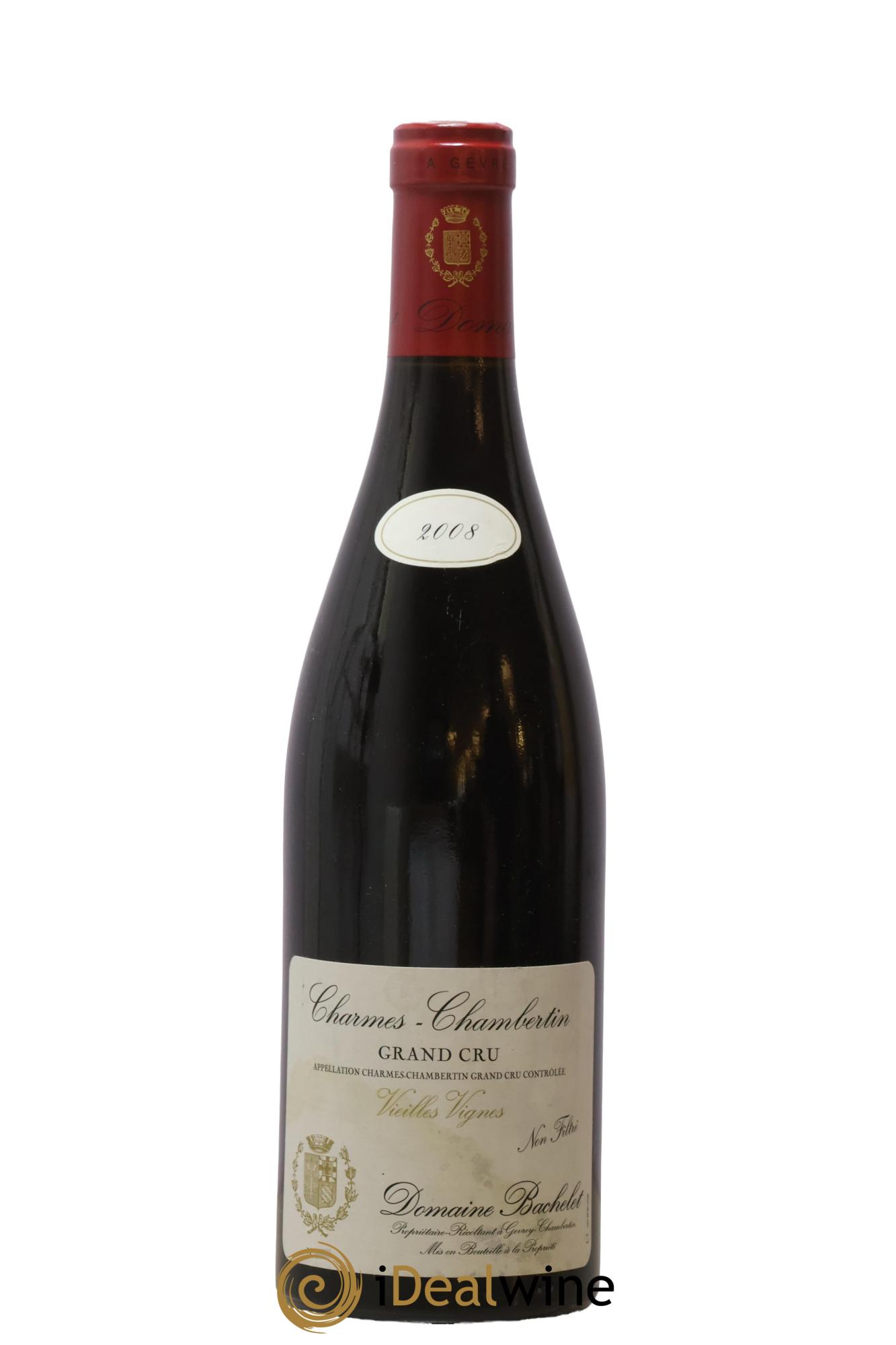 Charmes-Chambertin Grand Cru Vieilles Vignes Denis Bachelet (Domaine) 2008 - Lot of 1 bottle - 0