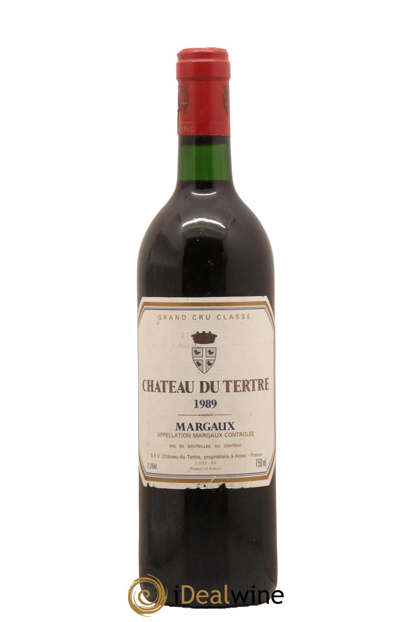 Château du Tertre 5ème Grand Cru Classé 1989 - Lot de 1 bouteille - 0