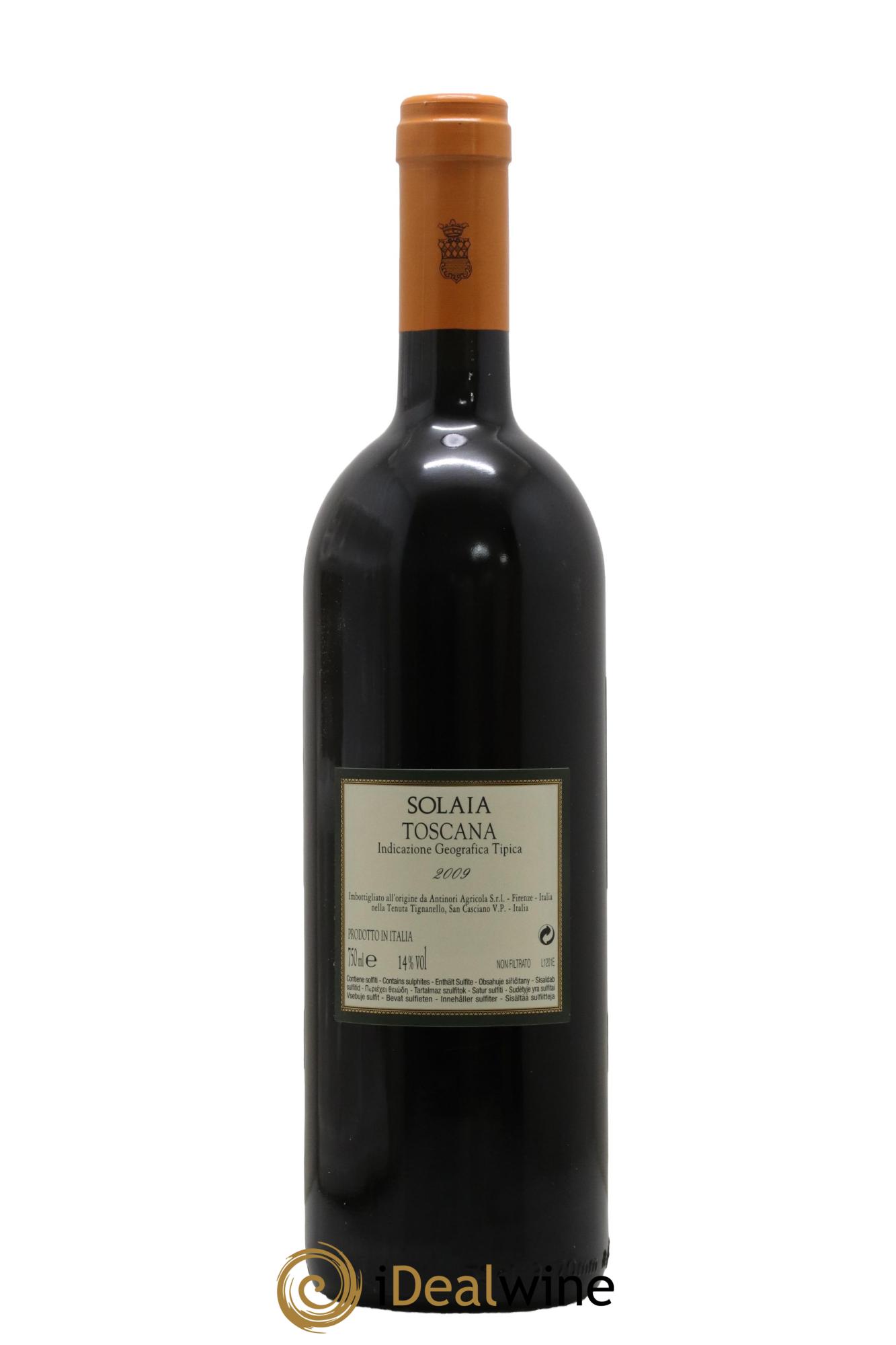 Toscana IGT Solaia Tenuta Tignanello - Marchesi Antinori 2009 - Lot of 1 bottle - 1