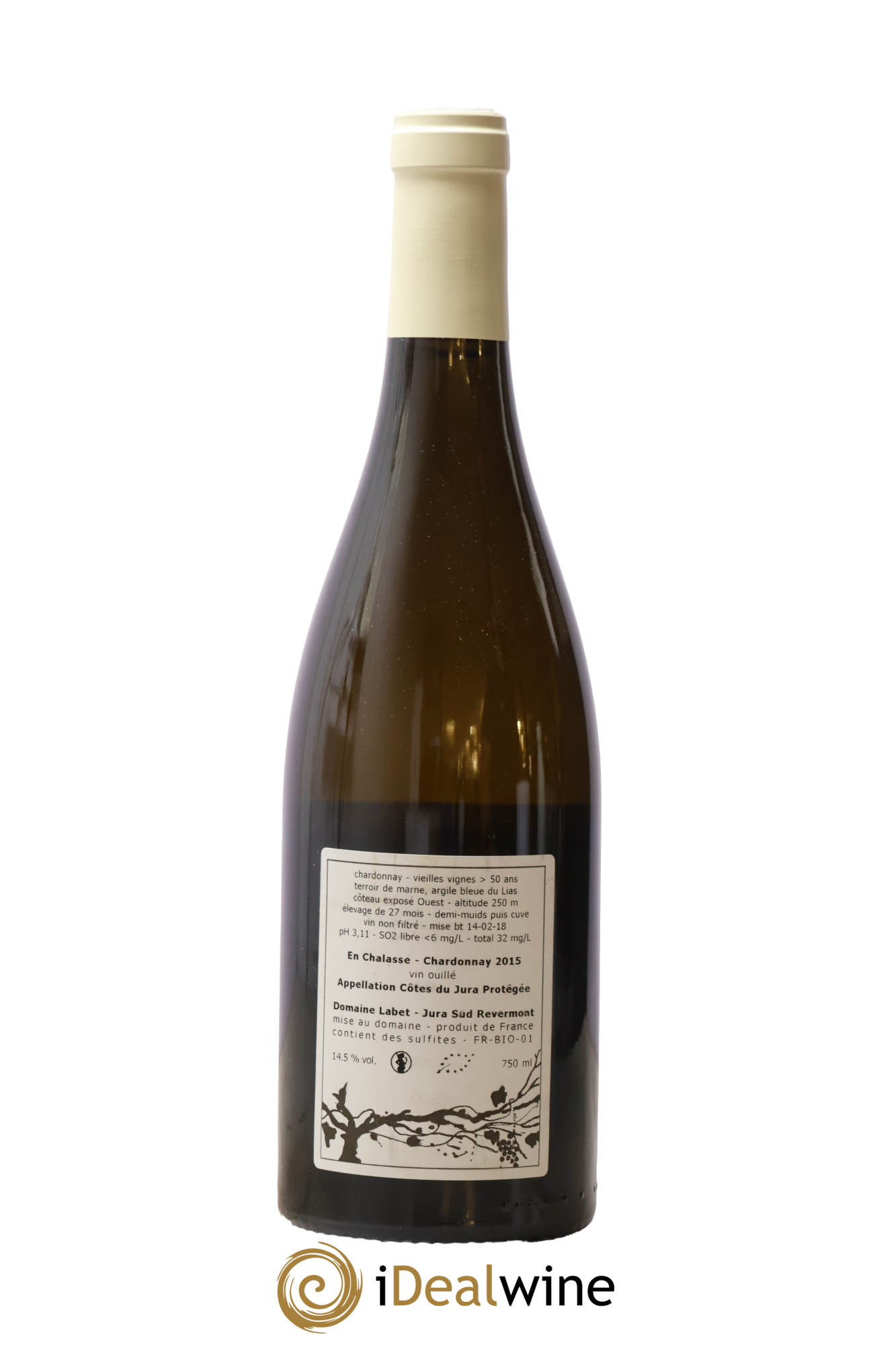 Côtes du Jura Chardonnay En Chalasse Vieilles Vignes Romain - Julien - Charline Labet 2015 - Lot of 1 bottle - 1