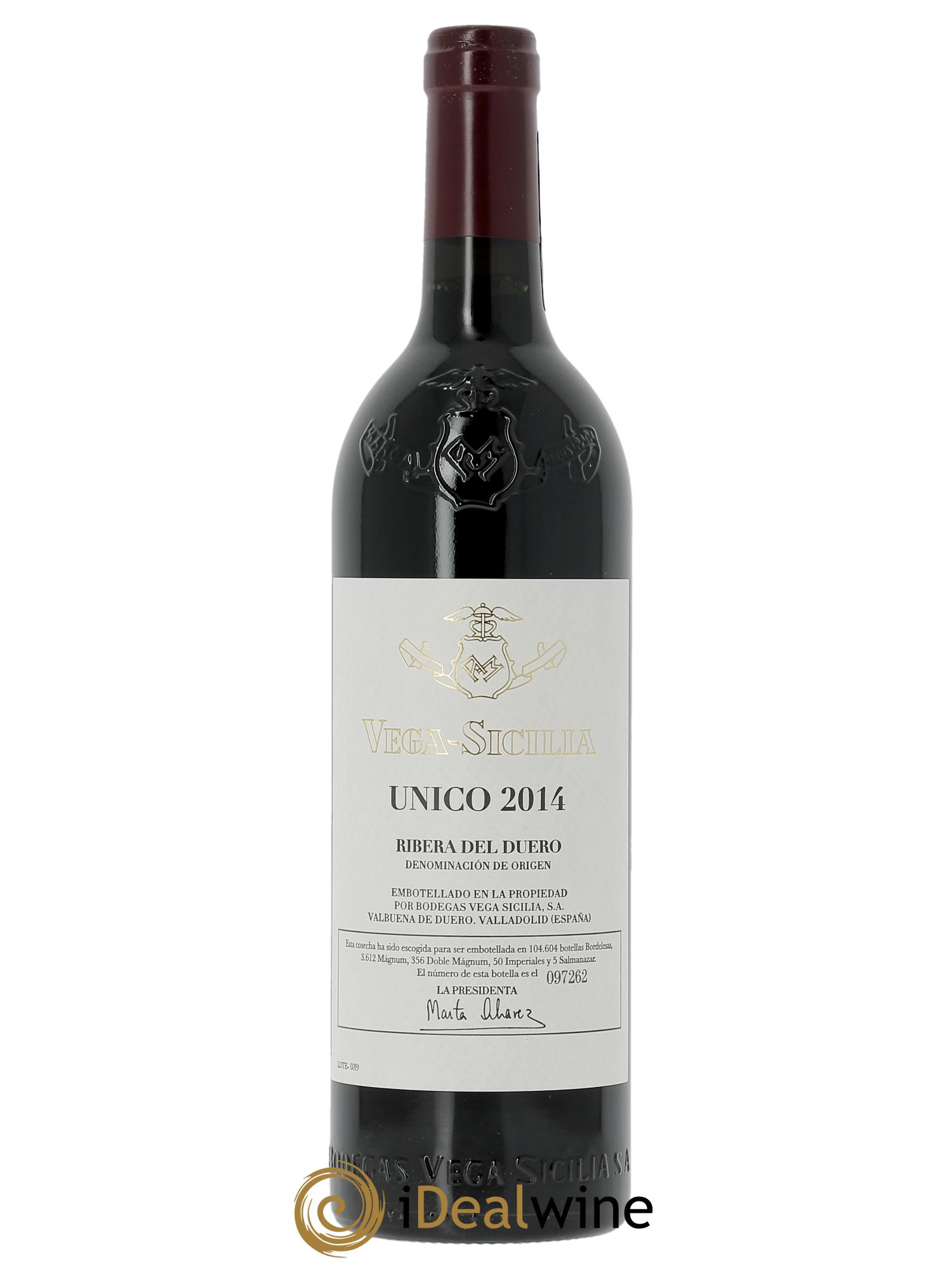 Ribera Del Duero DO Vega Sicilia Unico Famille Alvarez (CBO à partir de 6 bts) 2014 - Lot de 1 bouteille - 0
