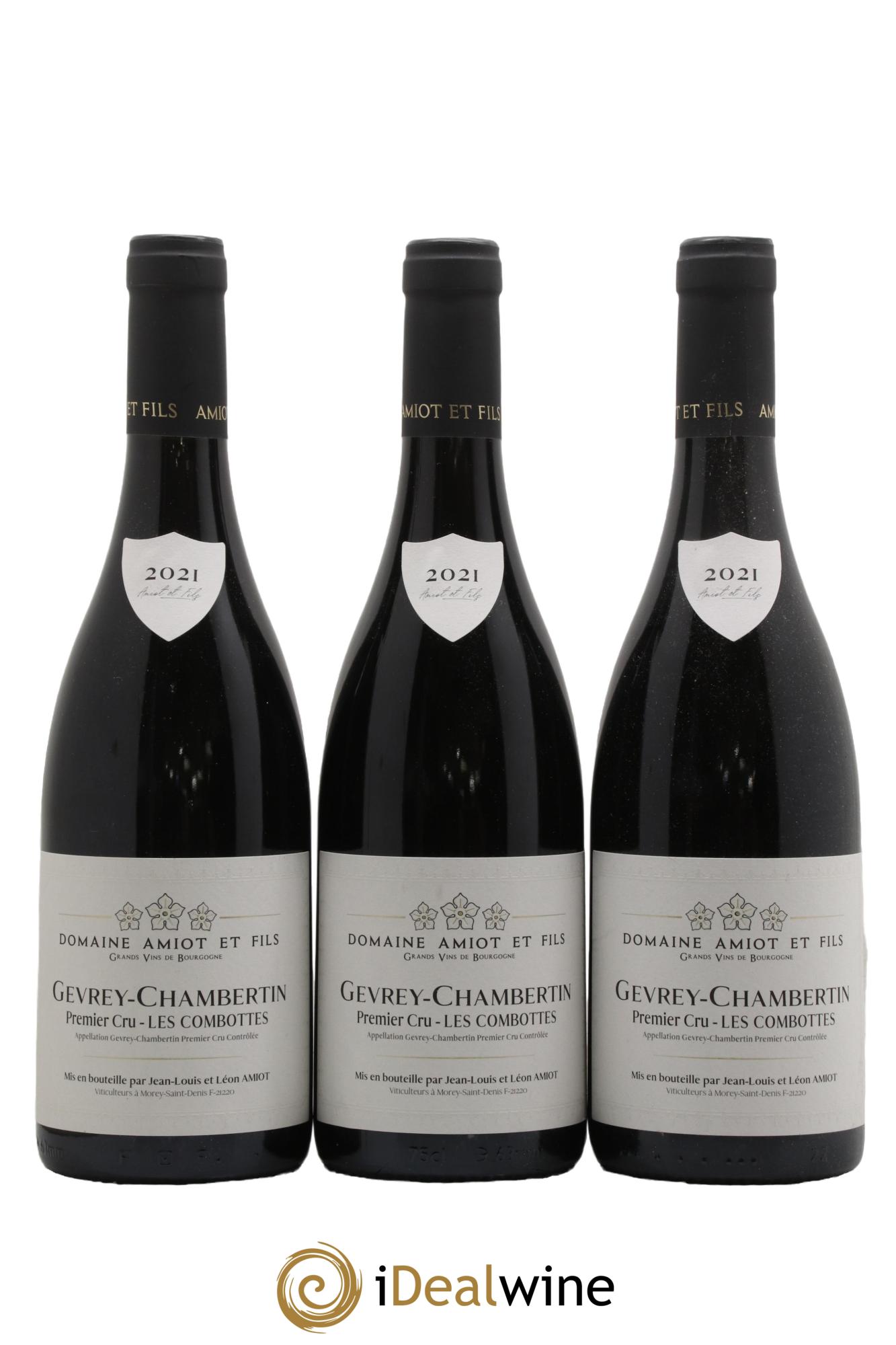 Gevrey-Chambertin 1er Cru Les Combottes Amiot & Fils 2021 - Lot of 3 bottles - 0