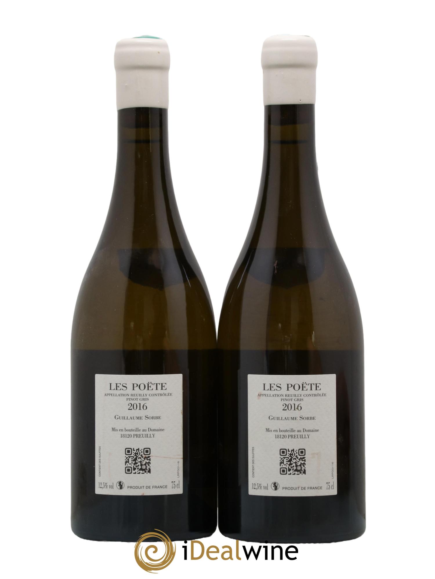 Vin de France (anciennement Reuilly) Toison d'Or Les Poëte 2016 - Lot de 2 bouteilles - 1