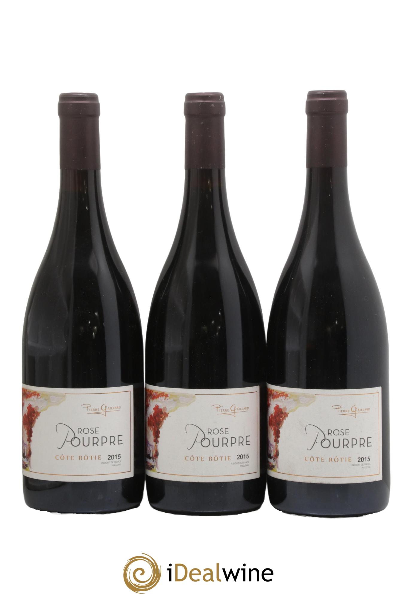 Côte-Rôtie Rose Pourpre Pierre Gaillard 2015 - Lot de 3 bouteilles - 0
