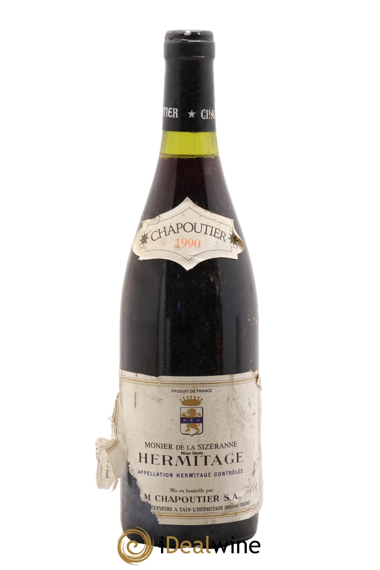 Hermitage Monier de La Sizeranne Chapoutier 1990 - Lot of 1 bottle - 0
