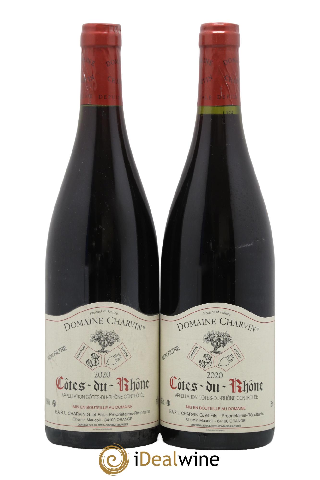 Côtes-du-Rhône Charvin (Domaine) 2020 - Lot de 2 bouteilles - 0