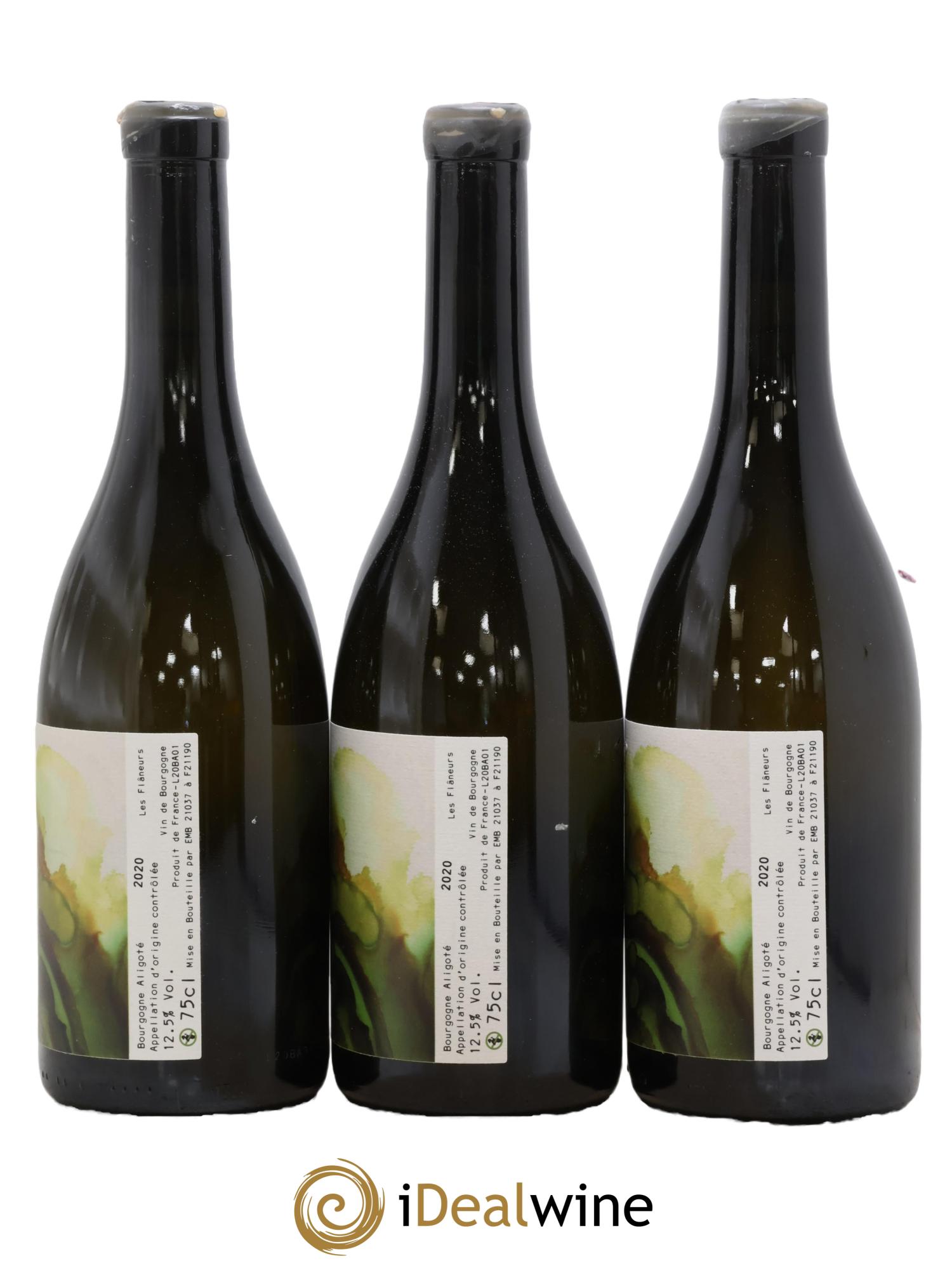 Bourgogne Aligoté Domaine Des Flaneurs 2020 - Lot de 3 bouteilles - 1