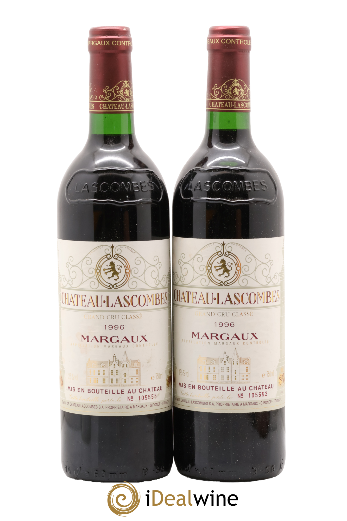 Château Lascombes 2ème Grand Cru Classé 1996 - Lot de 2 bouteilles - 0