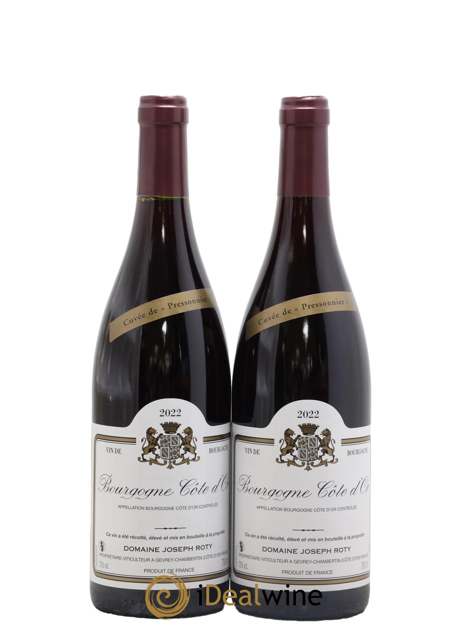 Bourgogne Cuvée de Pressonnier Joseph Roty (Domaine) 2022 - Lot de 2 bouteilles - 0