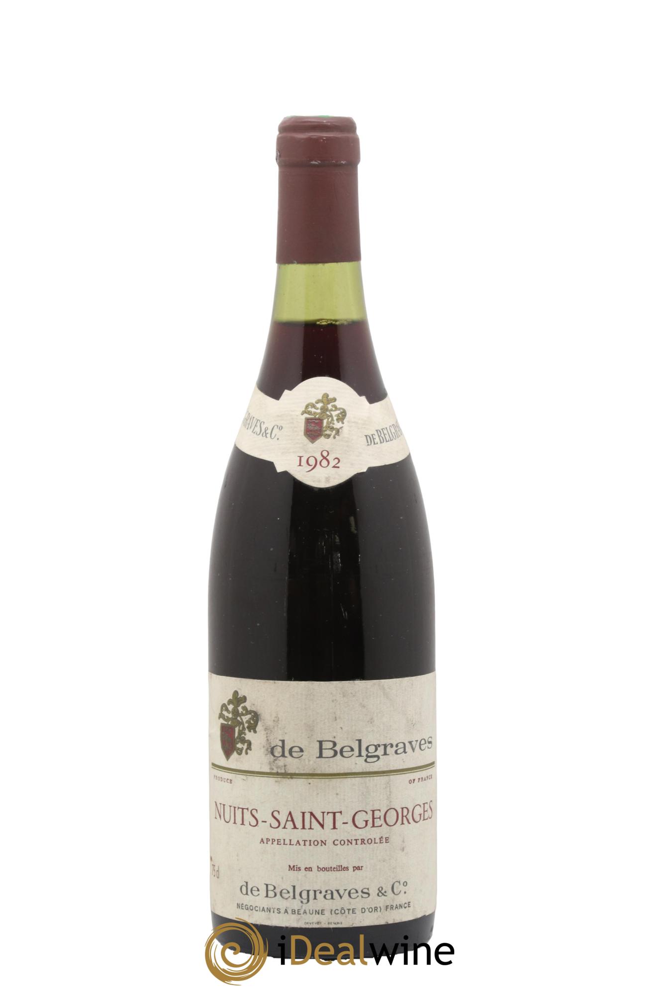 Nuits-Saint-Georges Domaine de Belgraves & Co 1982 - Lot de 1 bouteille - 0
