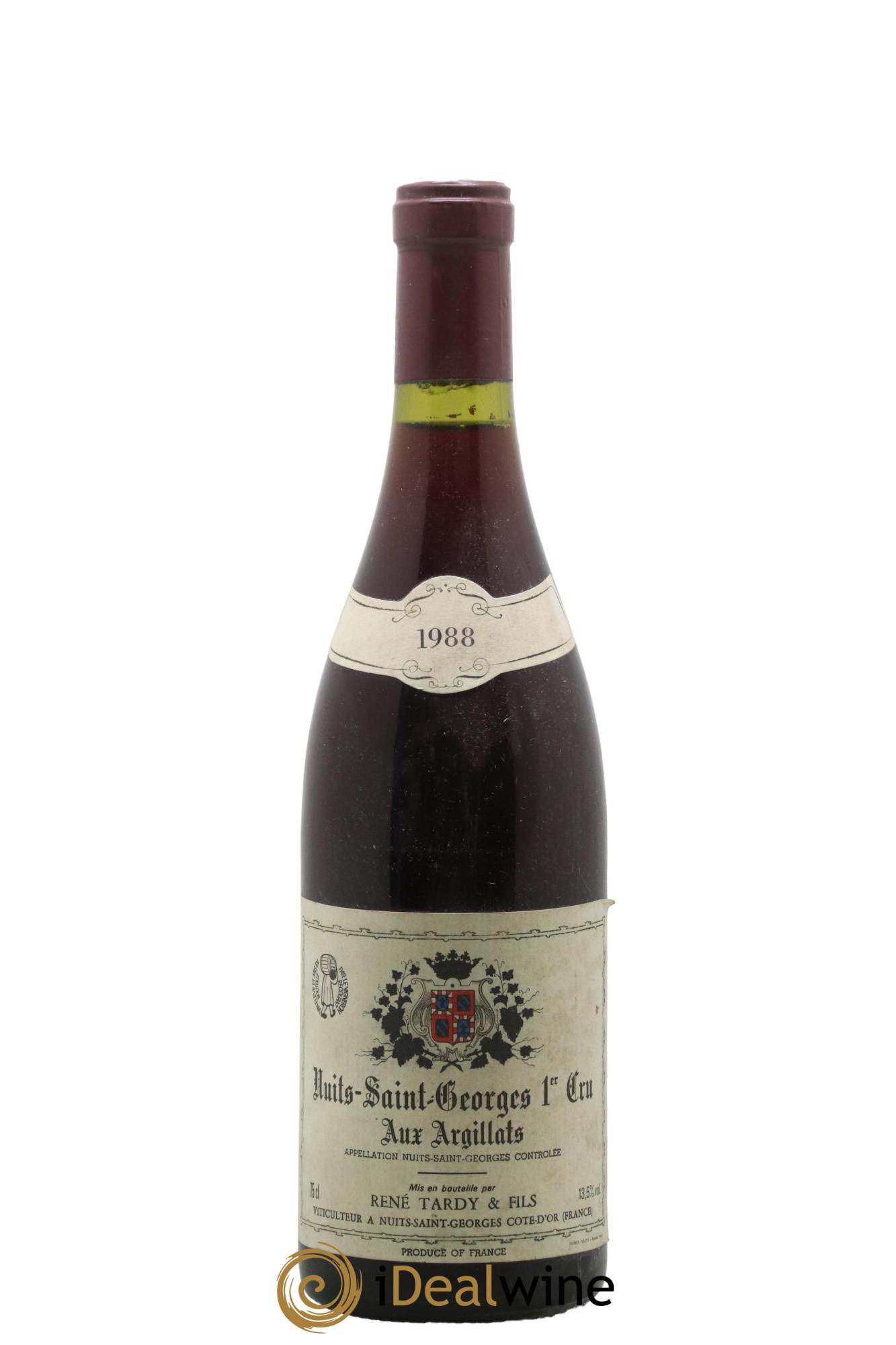 Nuits-Saint-Georges 1er Cru Aux Argillats Rene Tardy 1988 - Lot de 1 bouteille - 0