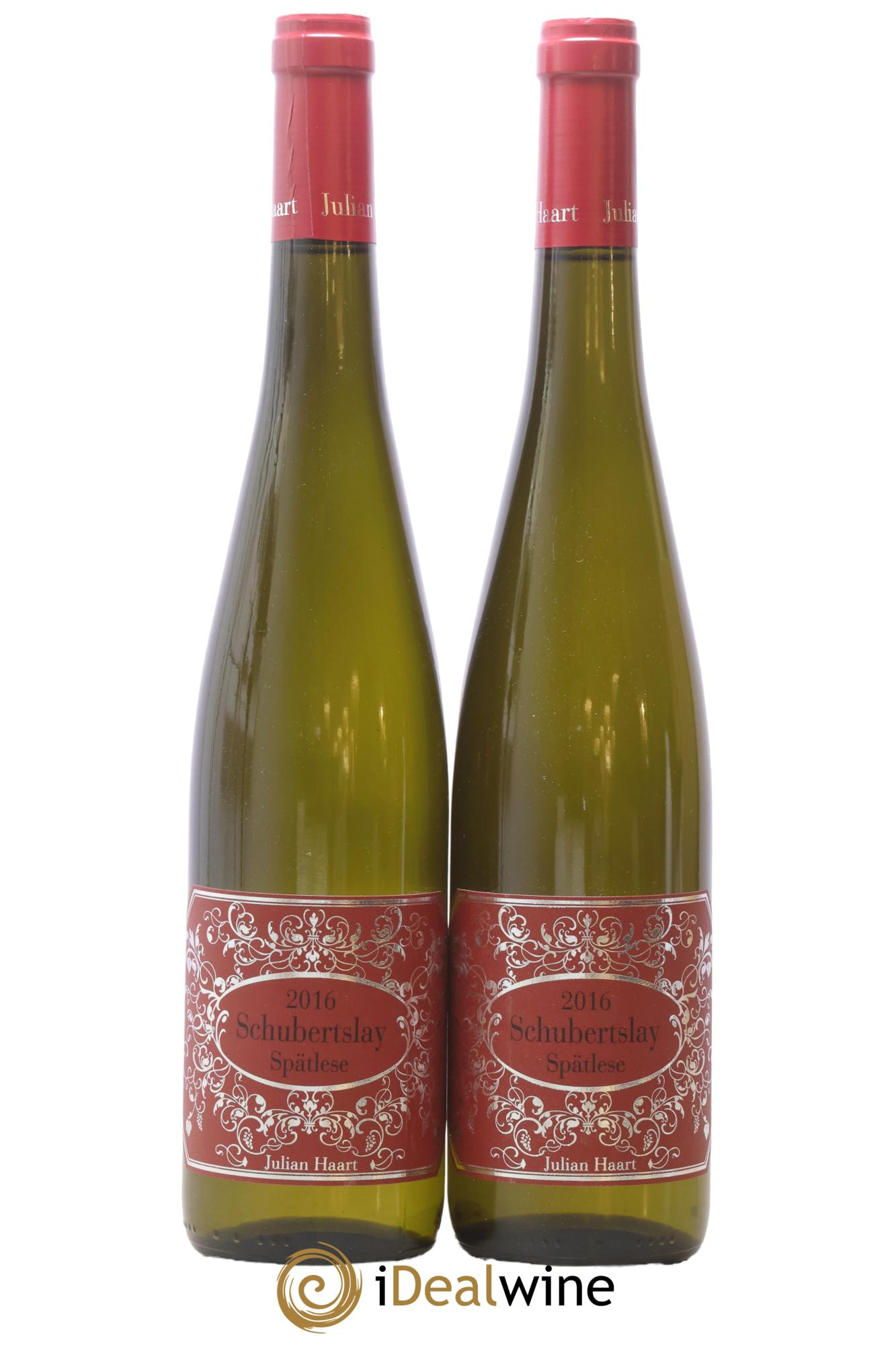 Allemagne Riesling Schubertslay Spätlese Julian Haart 2016 - Posten von 2 Flaschen - 0
