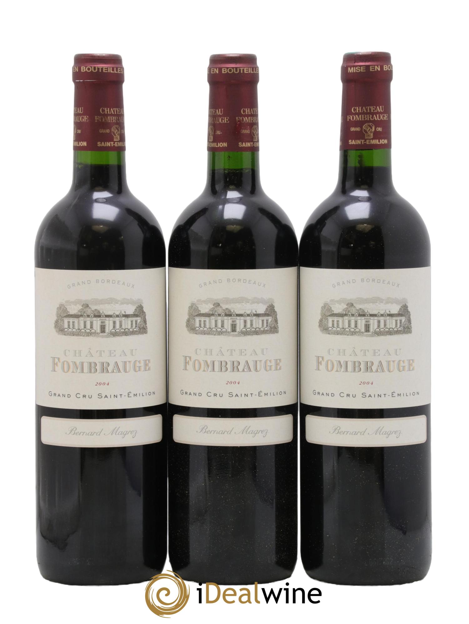 Château Fombrauge Grand Cru Classé 2004 - Posten von 3 Flaschen - 0