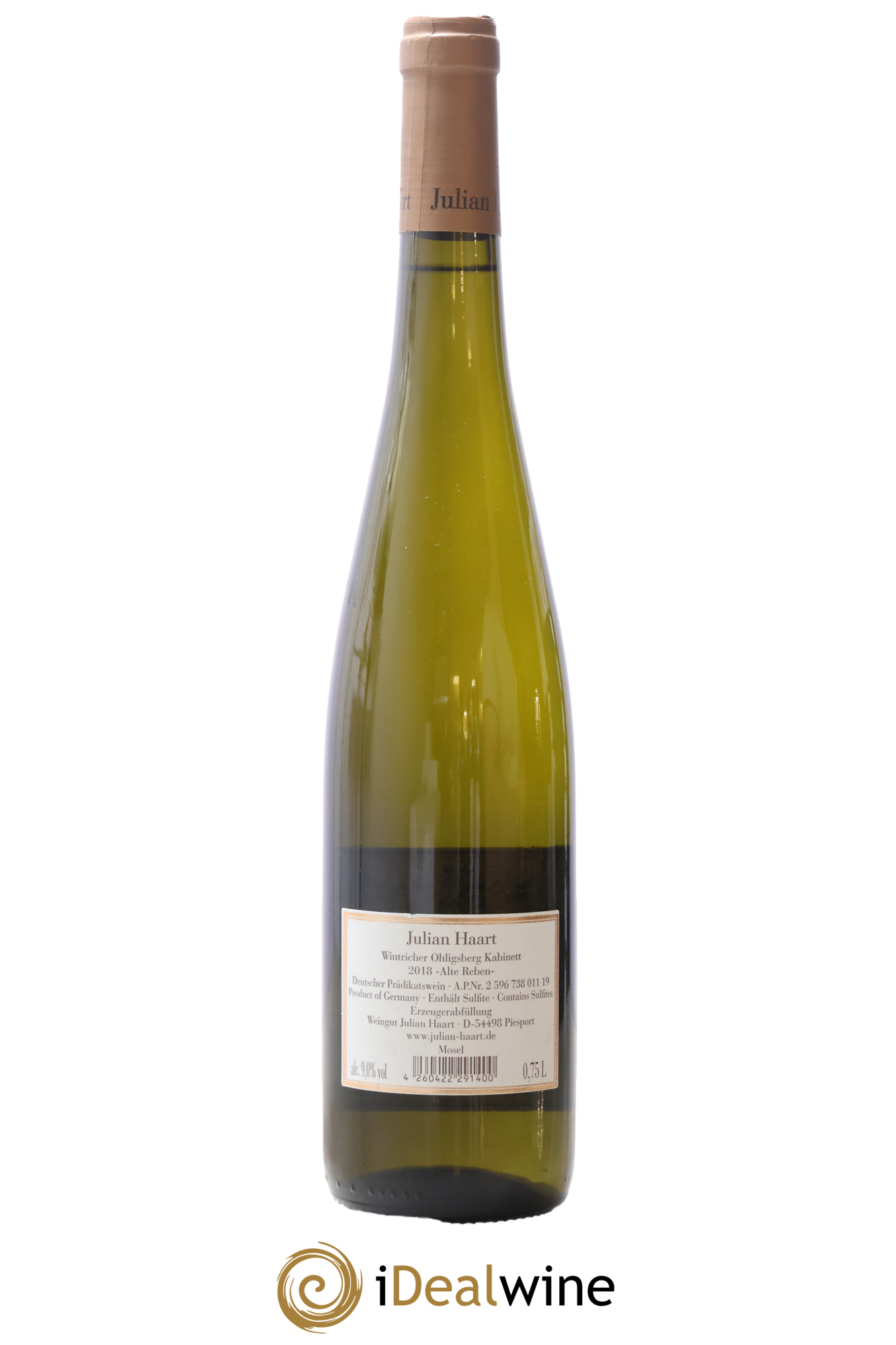 Allemagne Mosel-Saar Wintricher Ohligsberg Kabinett Alte Reben Julian Haart 2018 - Lot de 1 bouteille - 1