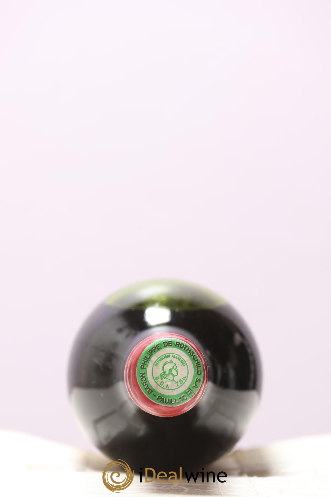 Château Mouton Rothschild 1er Grand Cru Classé 1975 - Lot de 1 bouteille - 1
