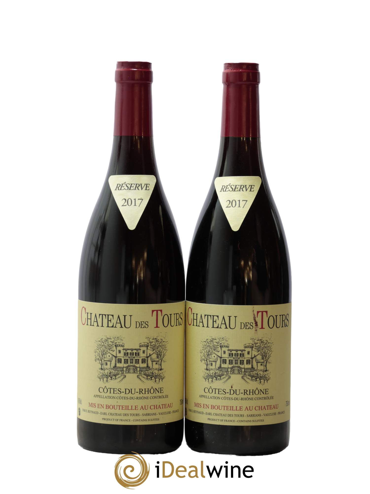 Côtes-du-Rhône Château des Tours Emmanuel Reynaud 2017 - Lotto di 2 bottiglie - 0