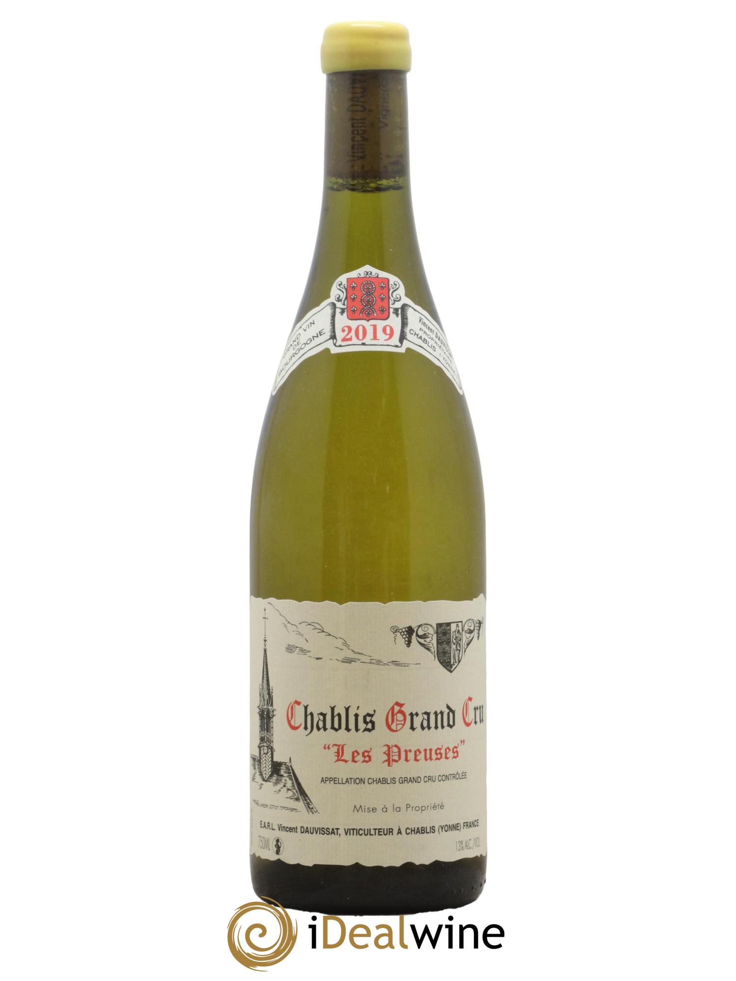 Chablis Grand Cru Les Preuses Vincent Dauvissat (Domaine) 2019 - Lot de 1 bouteille - 0