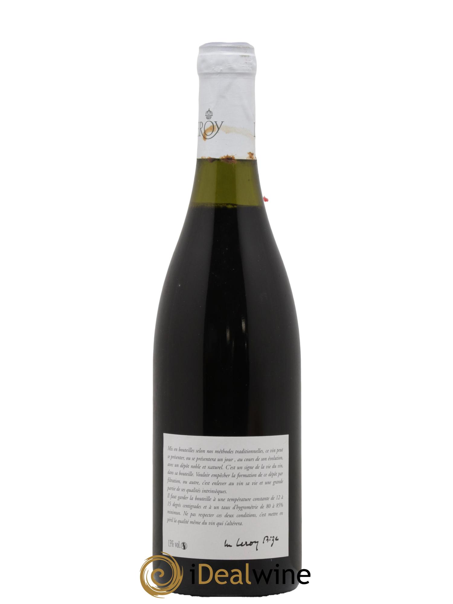 Santenay 1er Cru La Comme Leroy SA 2012 - Lotto di 1 bottiglia - 1