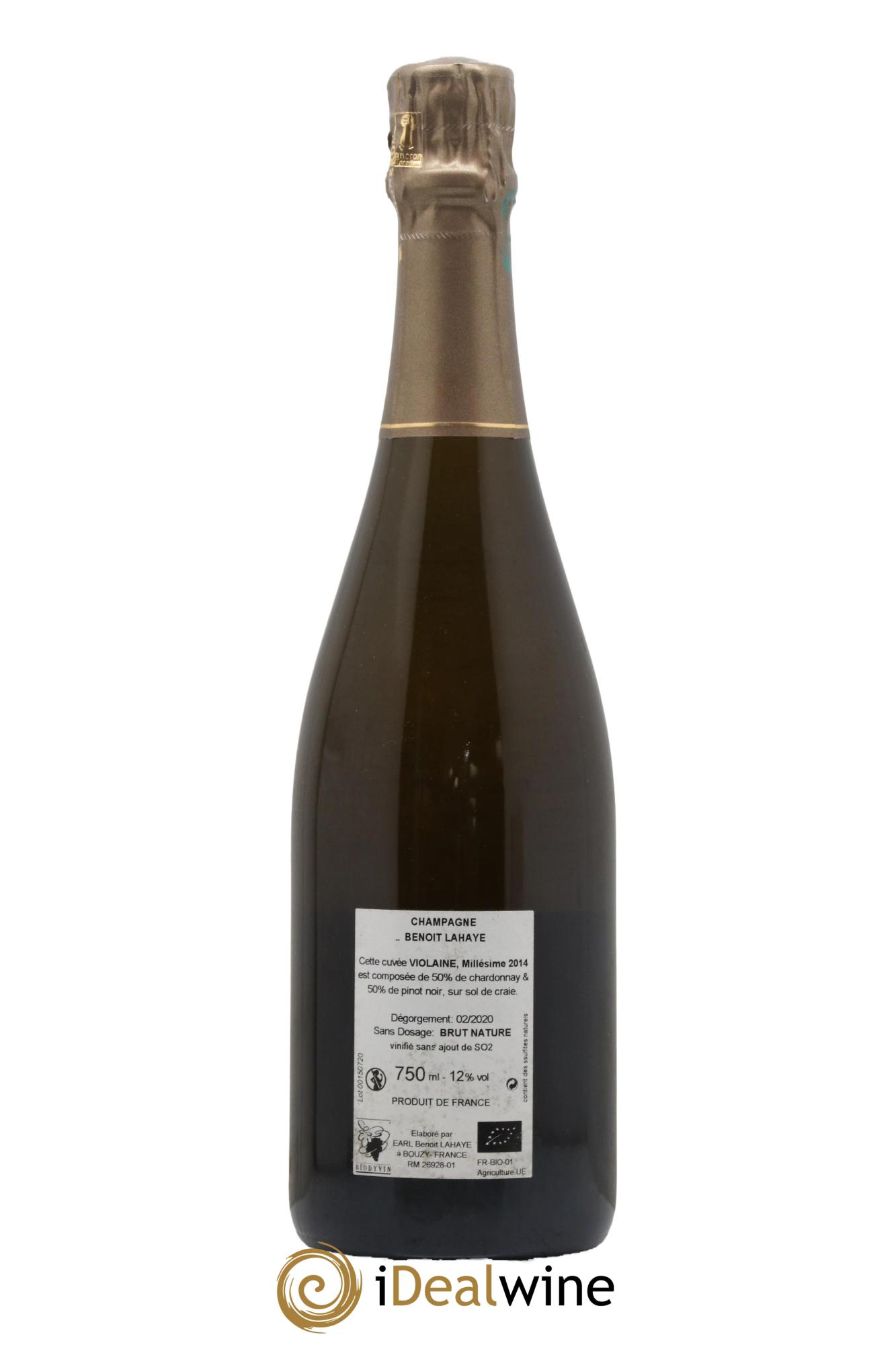 Violaine Brut Nature Benoit Lahaye 2014 - Lot of 1 bottle - 1