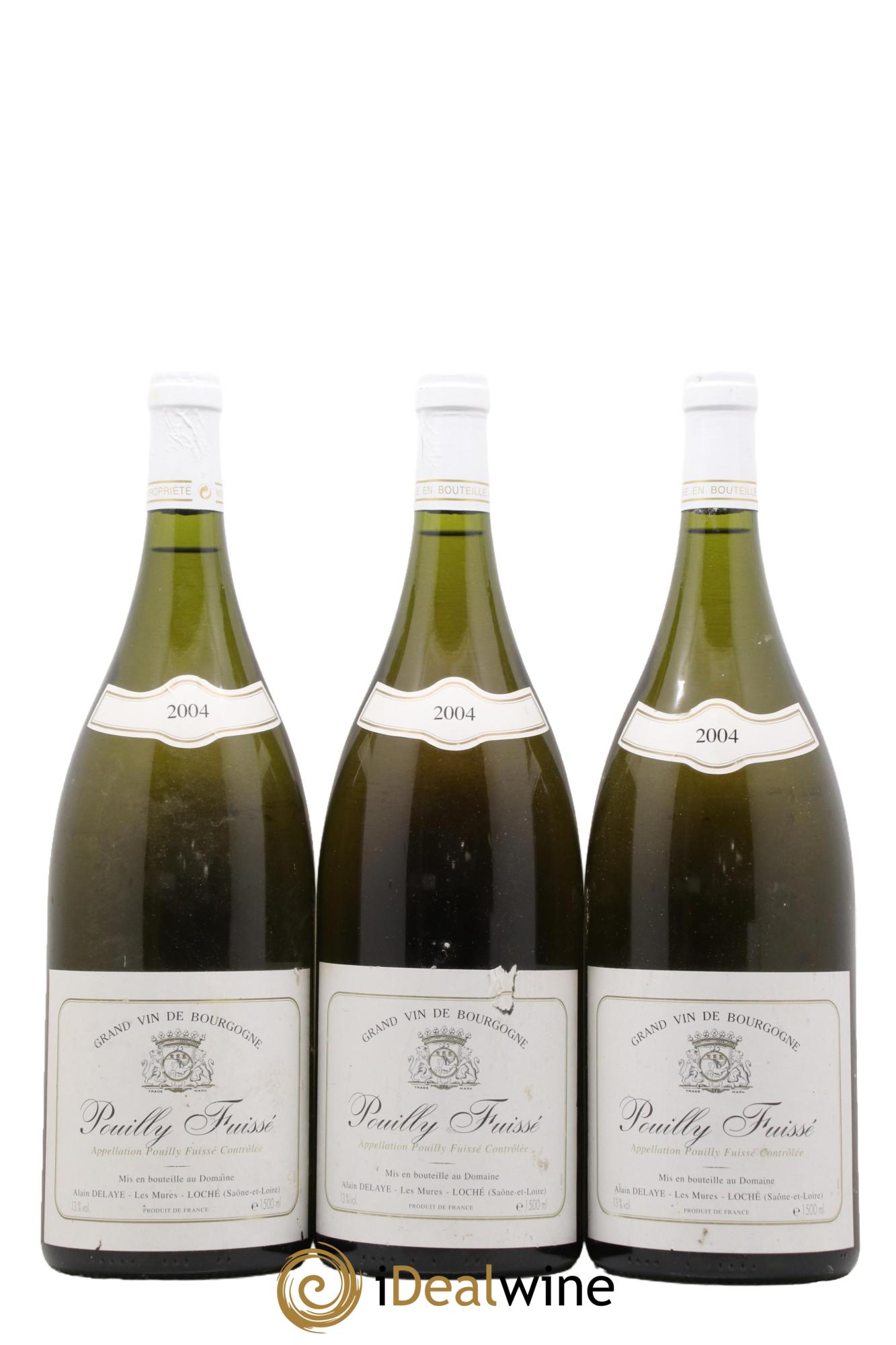 Pouilly-Fuissé Alain Delaye 2004 - Posten von 3 Magnum - 0