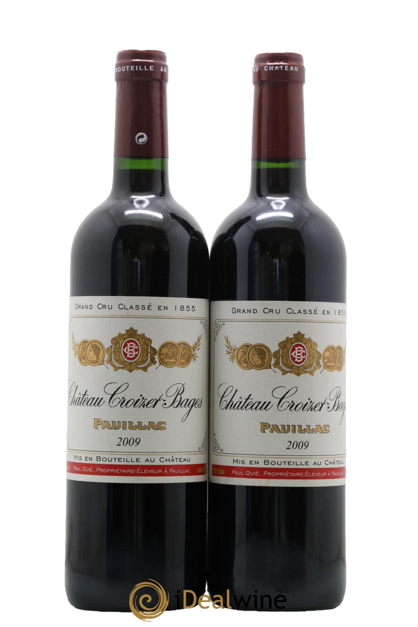 Château Croizet Bages 5ème Grand Cru Classé 2009 - Lot de 2 bouteilles - 0