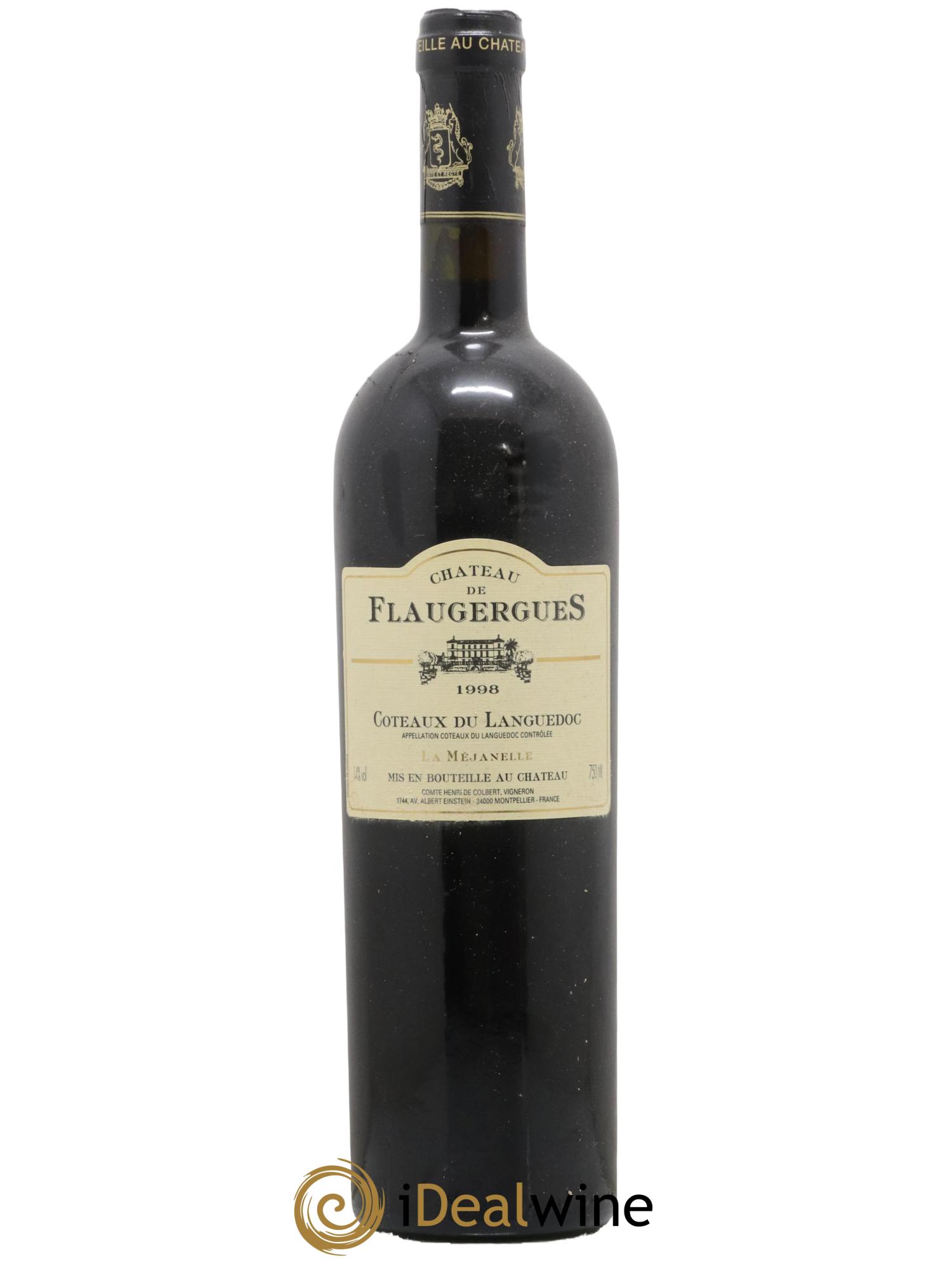 Coteaux du Languedoc La Méjanelle Château de Flaugergues 1998 - Lot de 1 bouteille - 0