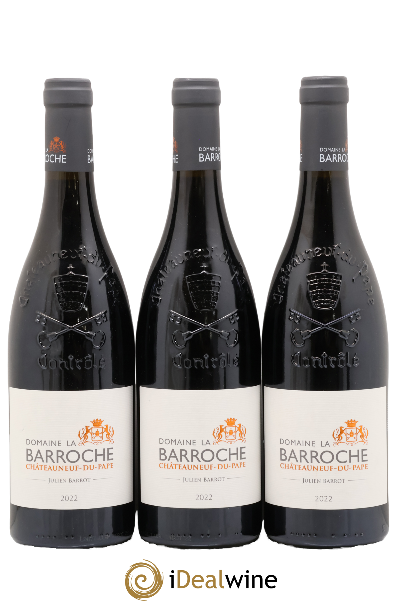 Châteauneuf-du-Pape La Barroche (Domaine de) Julien Barrot 2022 - Lot de 3 bouteilles - 0