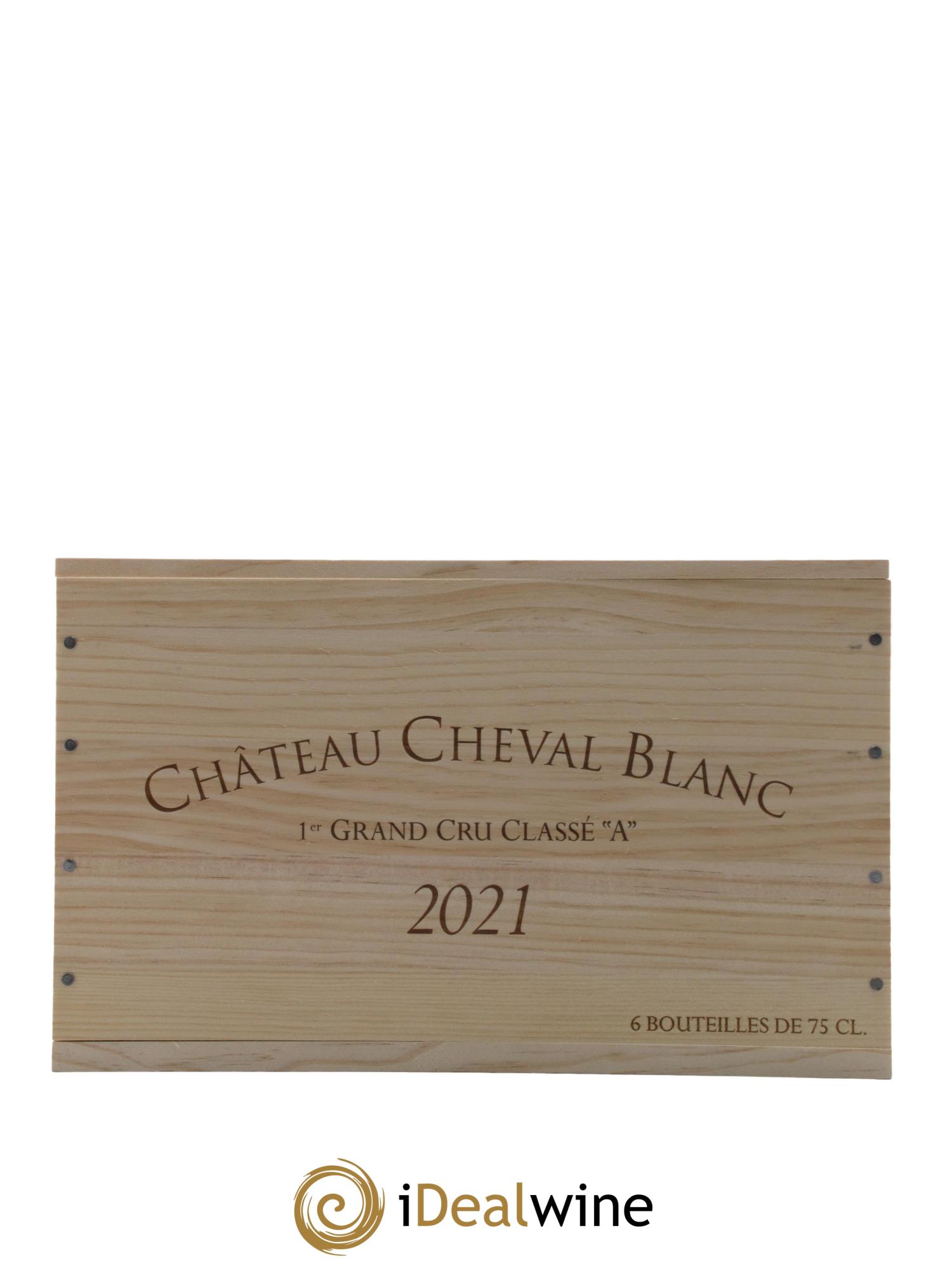 Château Cheval Blanc 1er Grand Cru Classé A 2021 - Lot de 6 bouteilles - 6