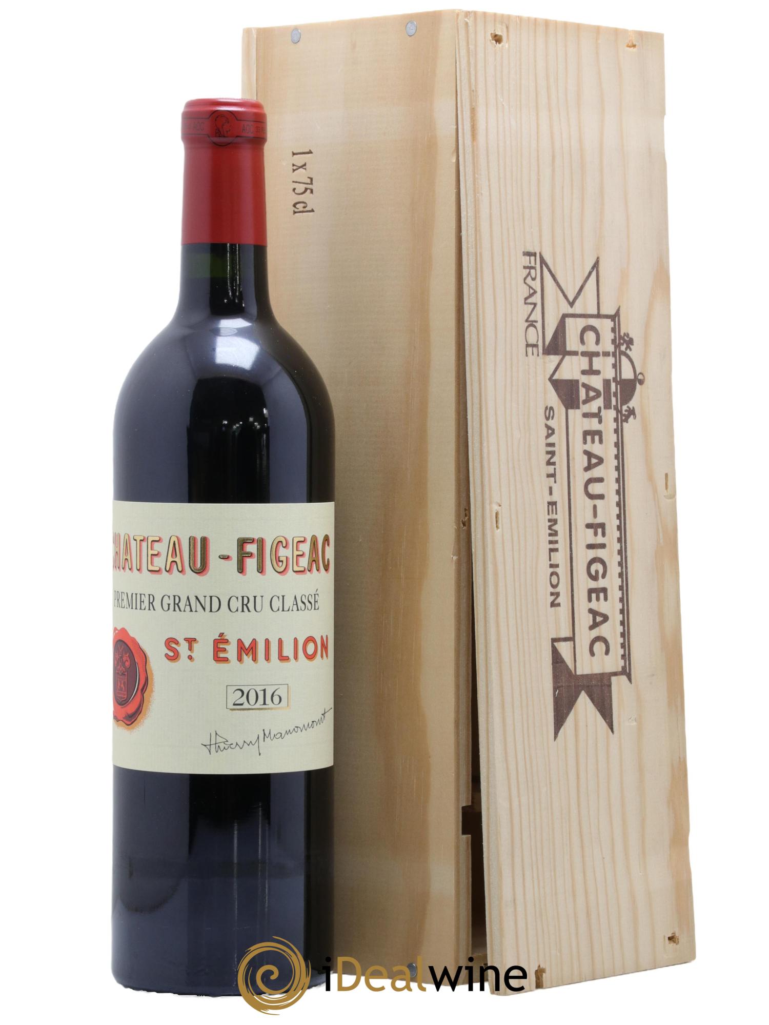 Château Figeac 1er Grand Cru Classé A 2016 - Lot de 1 bouteille - 0