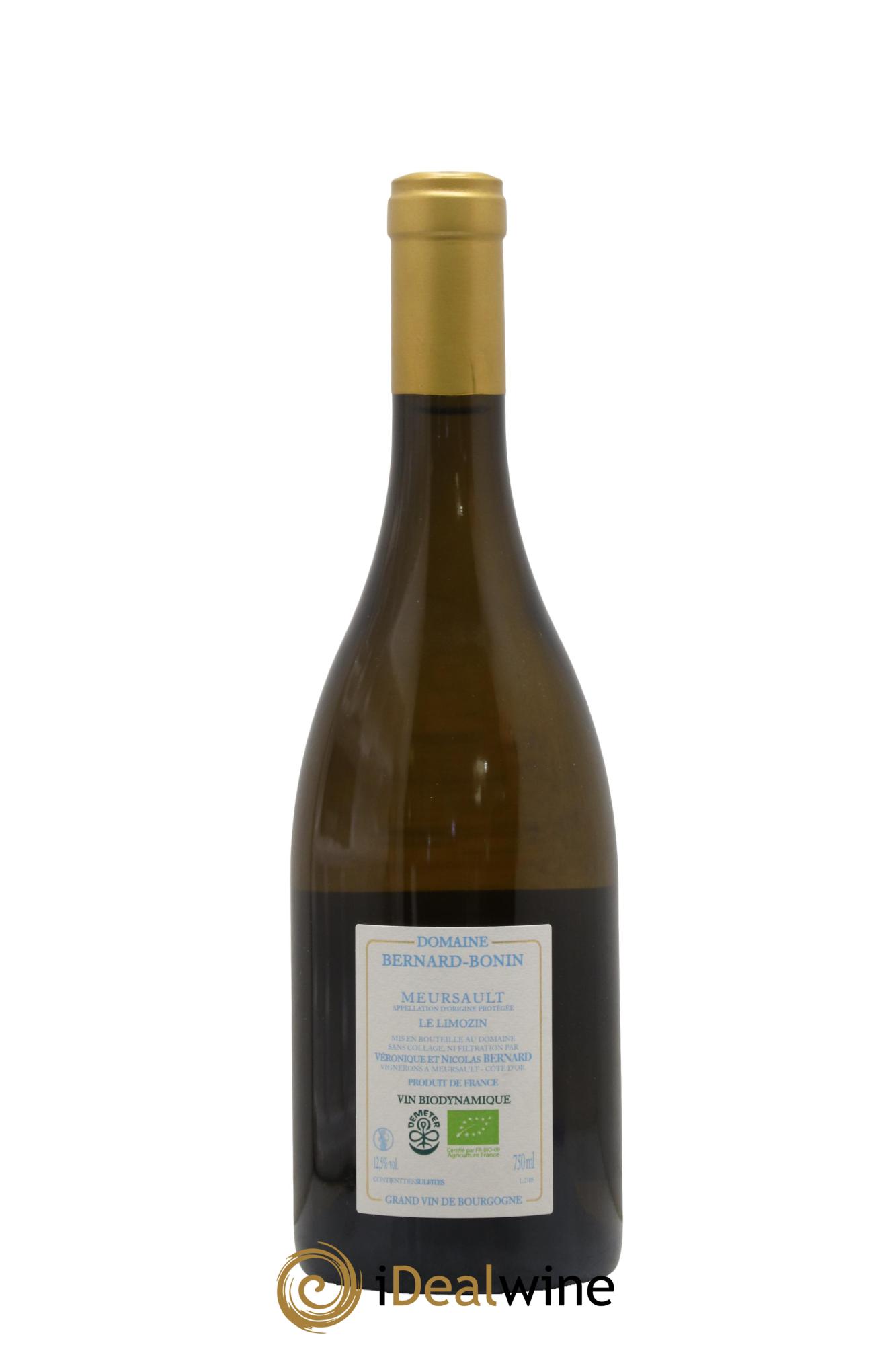 Meursault Le Limozin Bernard Bonin  2021 - Lot de 1 bouteille - 1