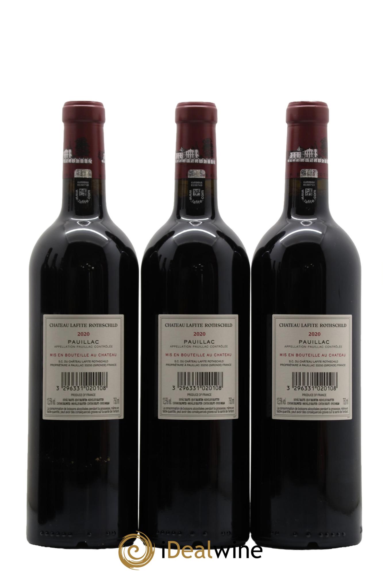 Château Lafite Rothschild 1er Grand Cru Classé 2020 - Lot of 6 bottles - 4