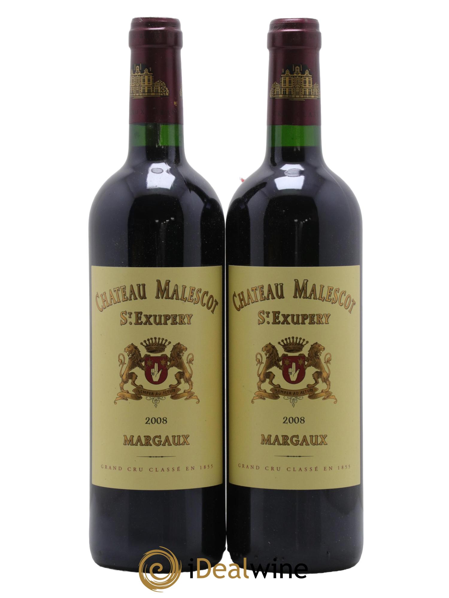 Château Malescot Saint-Exupéry 3ème Grand Cru Classé 2008 - Lot de 2 bouteilles - 0